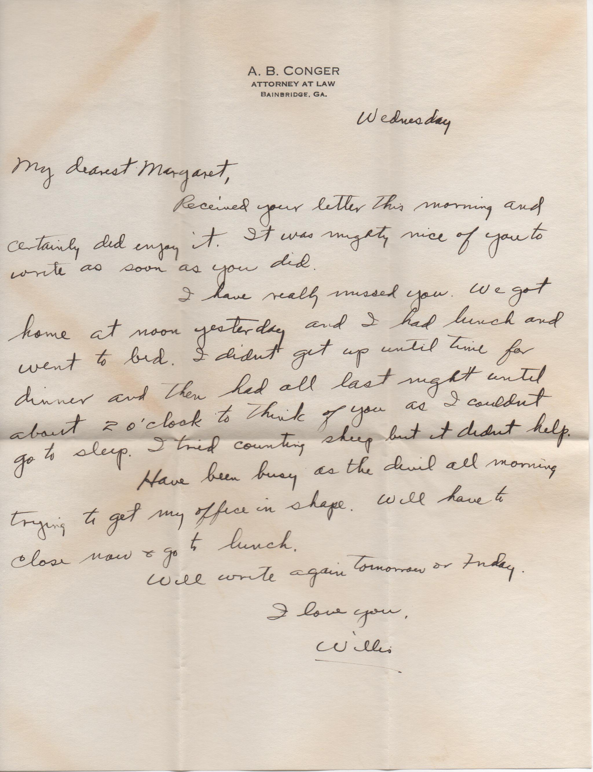 June 5, 1940: Front of letter