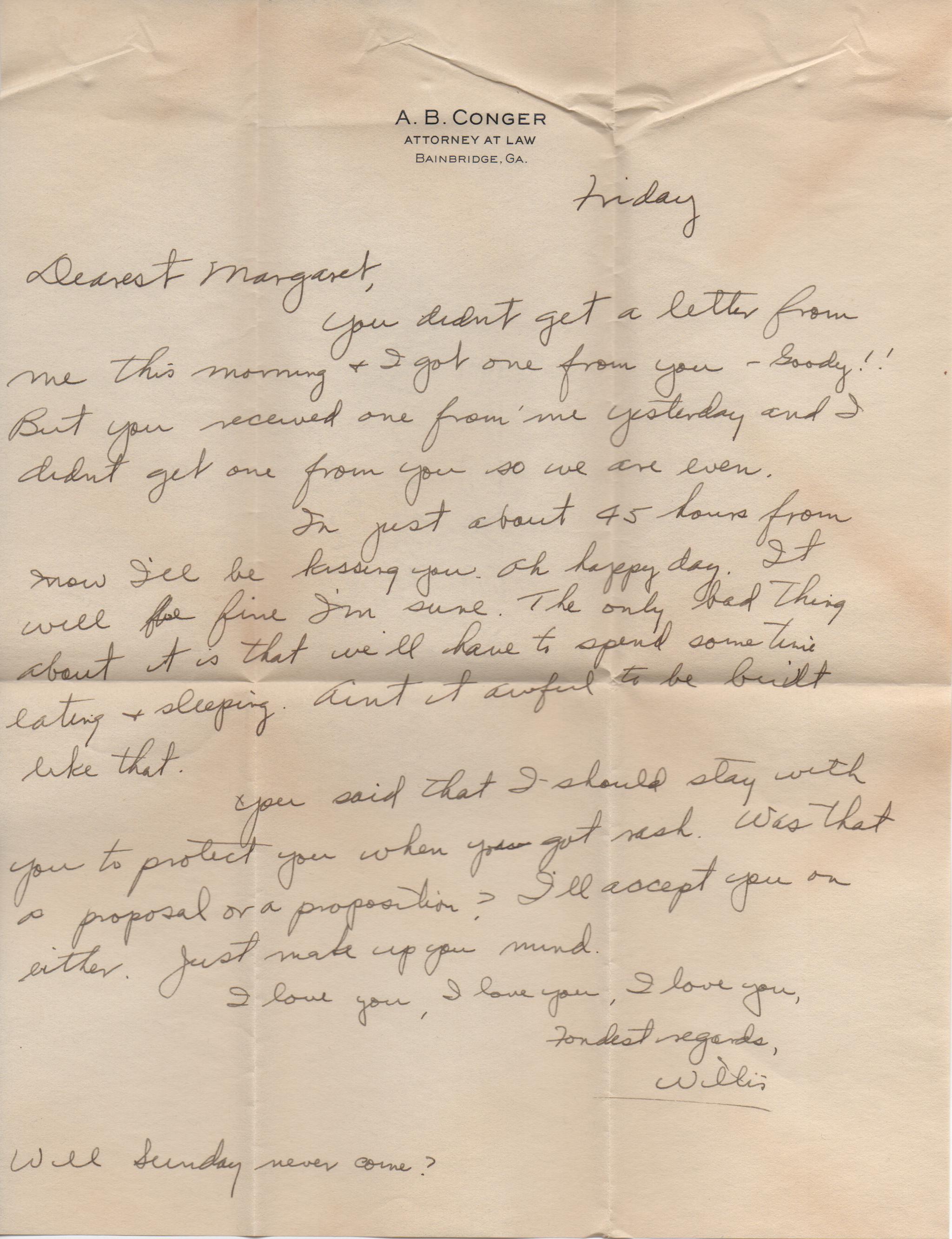 June 14, 1940: Front of letter