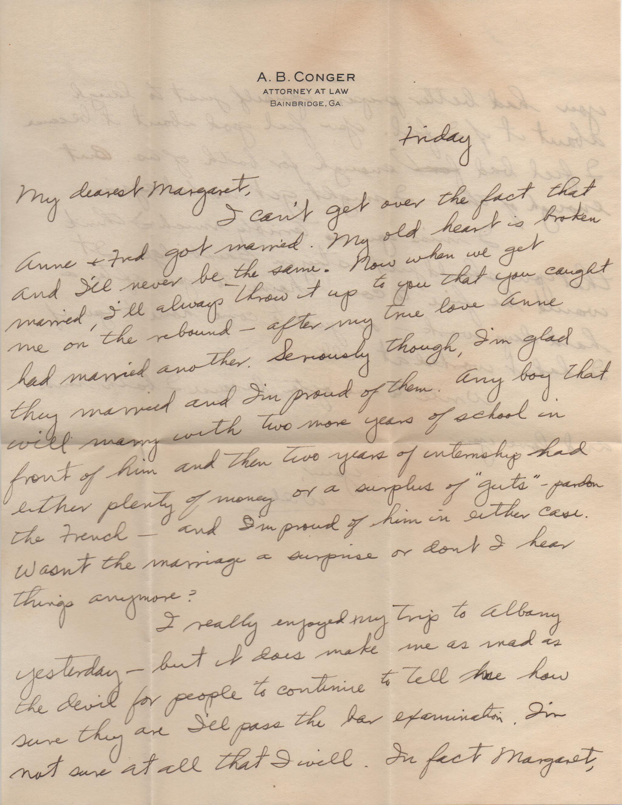 June 21, 1940: Front of letter