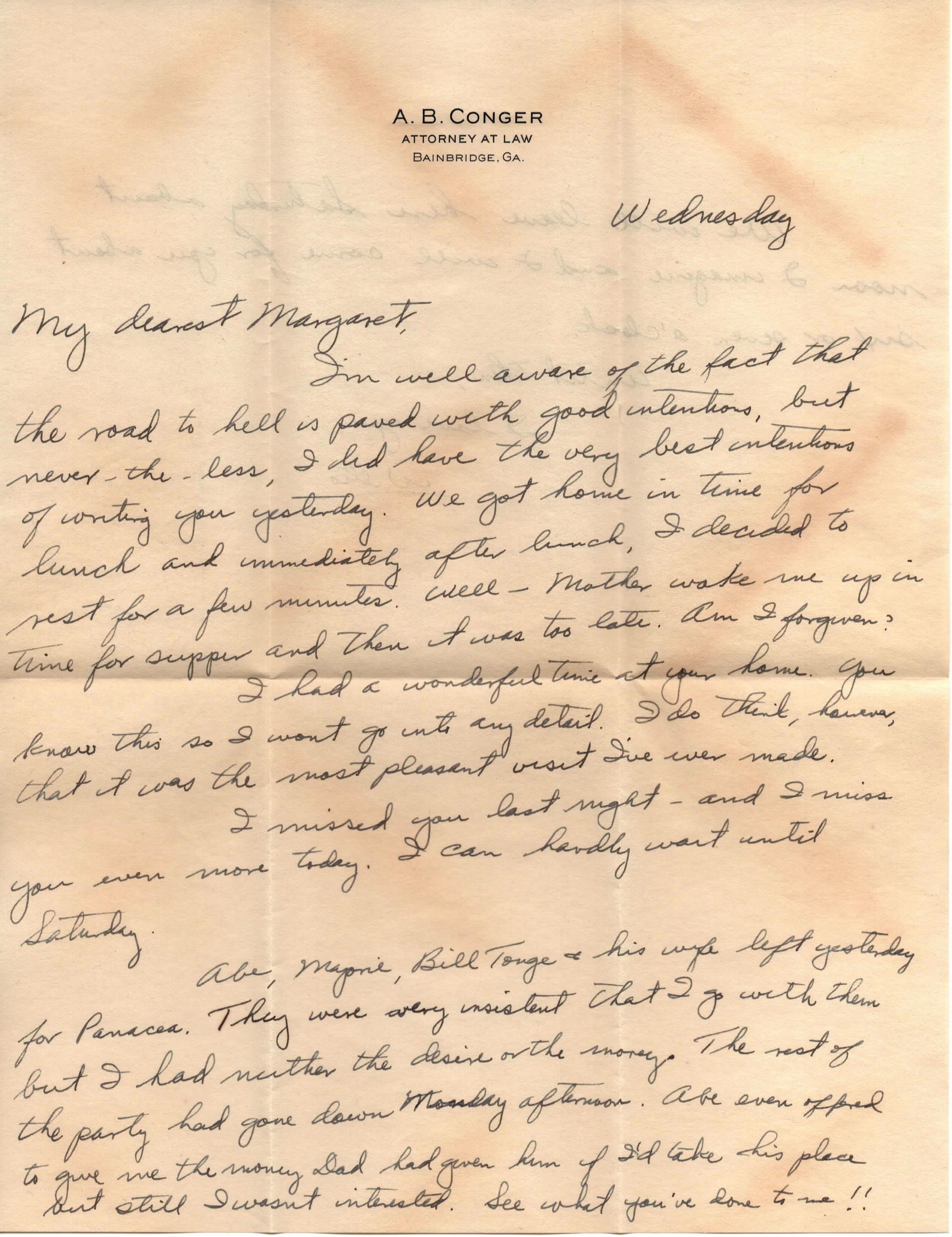 July 3, 1940: Front of letter