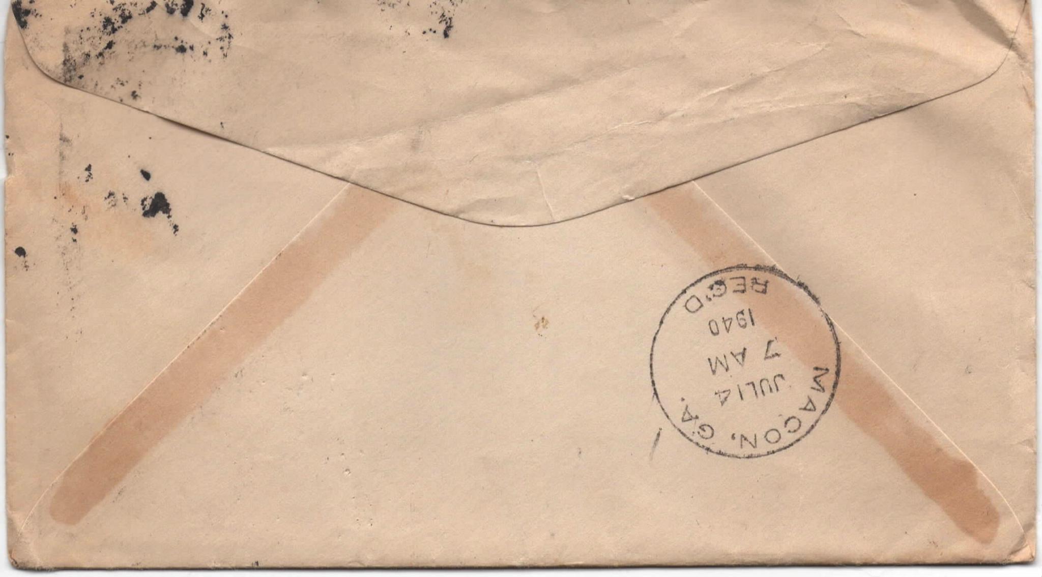 July 13, 1940: Back of envelope