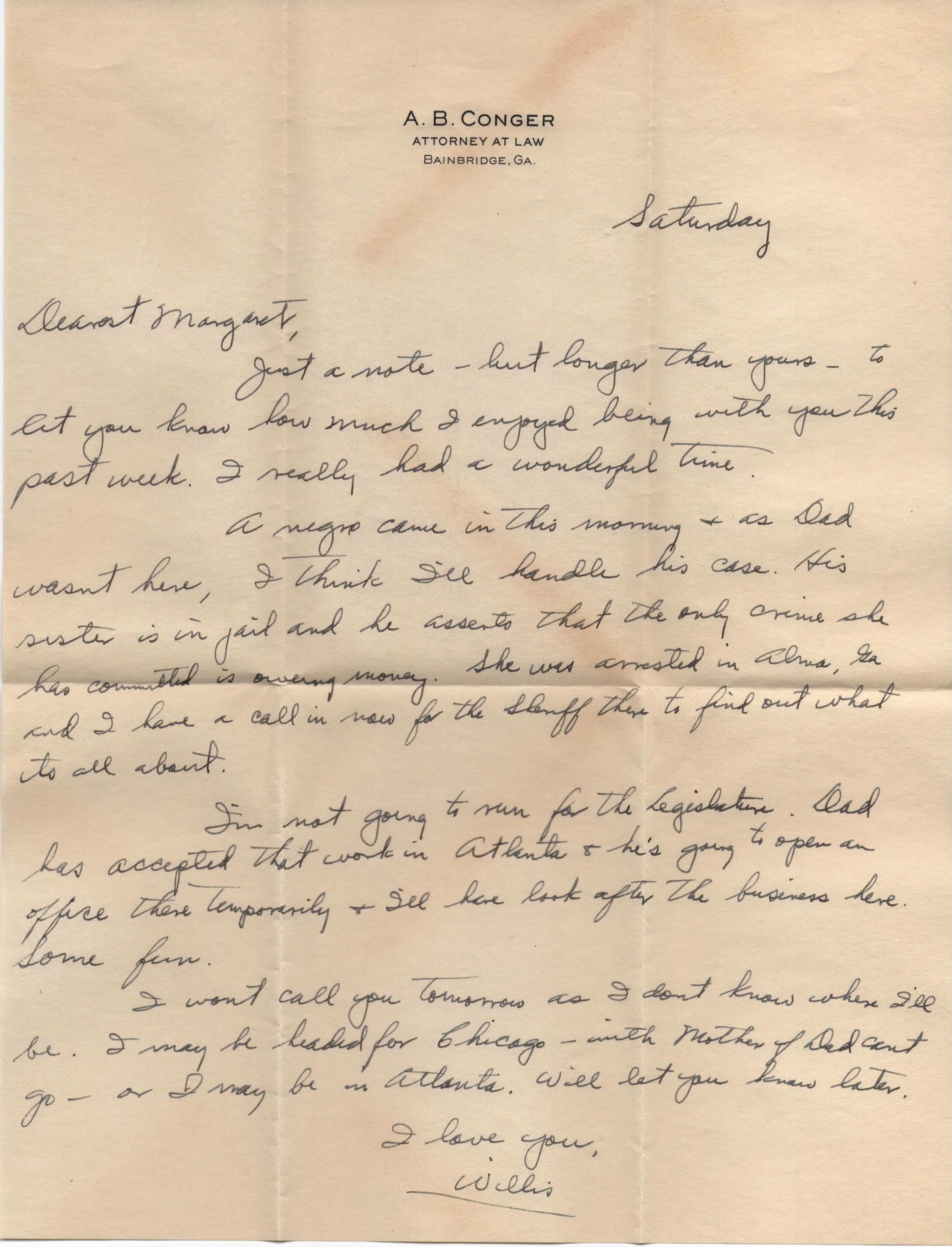 July 13, 1940: Front of letter