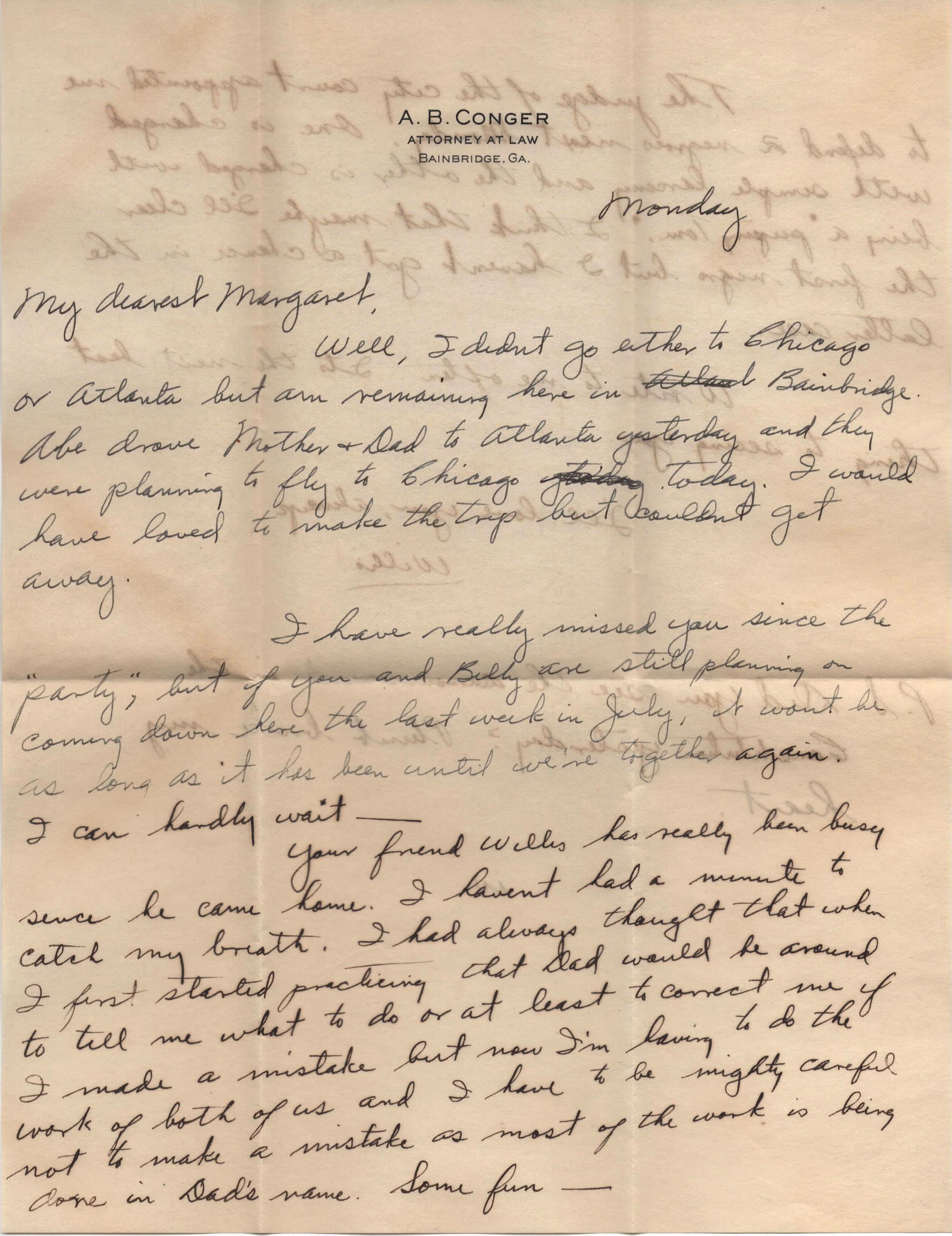 Letter dated July 15, 1940