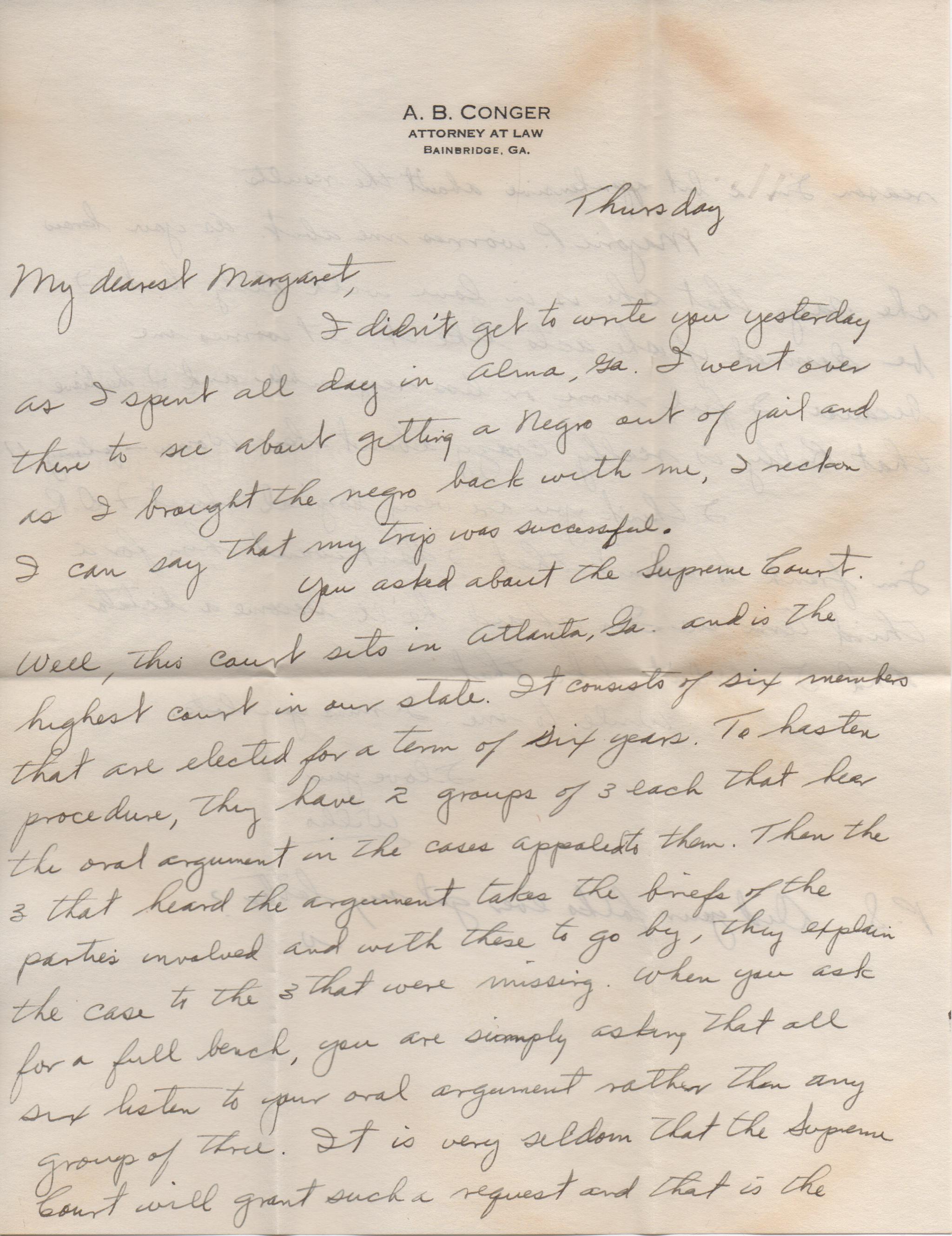 July 18, 1940: Front of letter