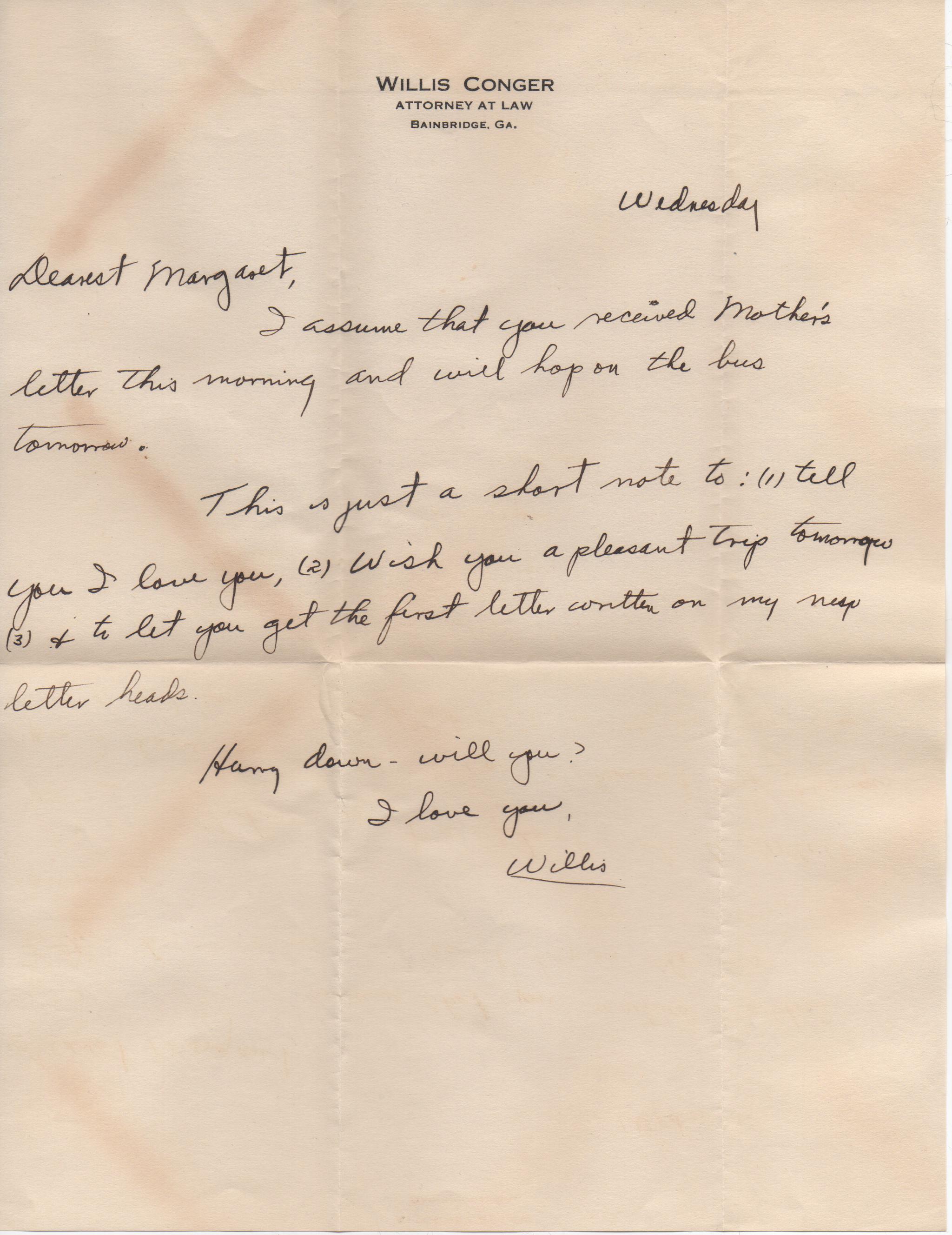 July 24, 1940: Front of letter