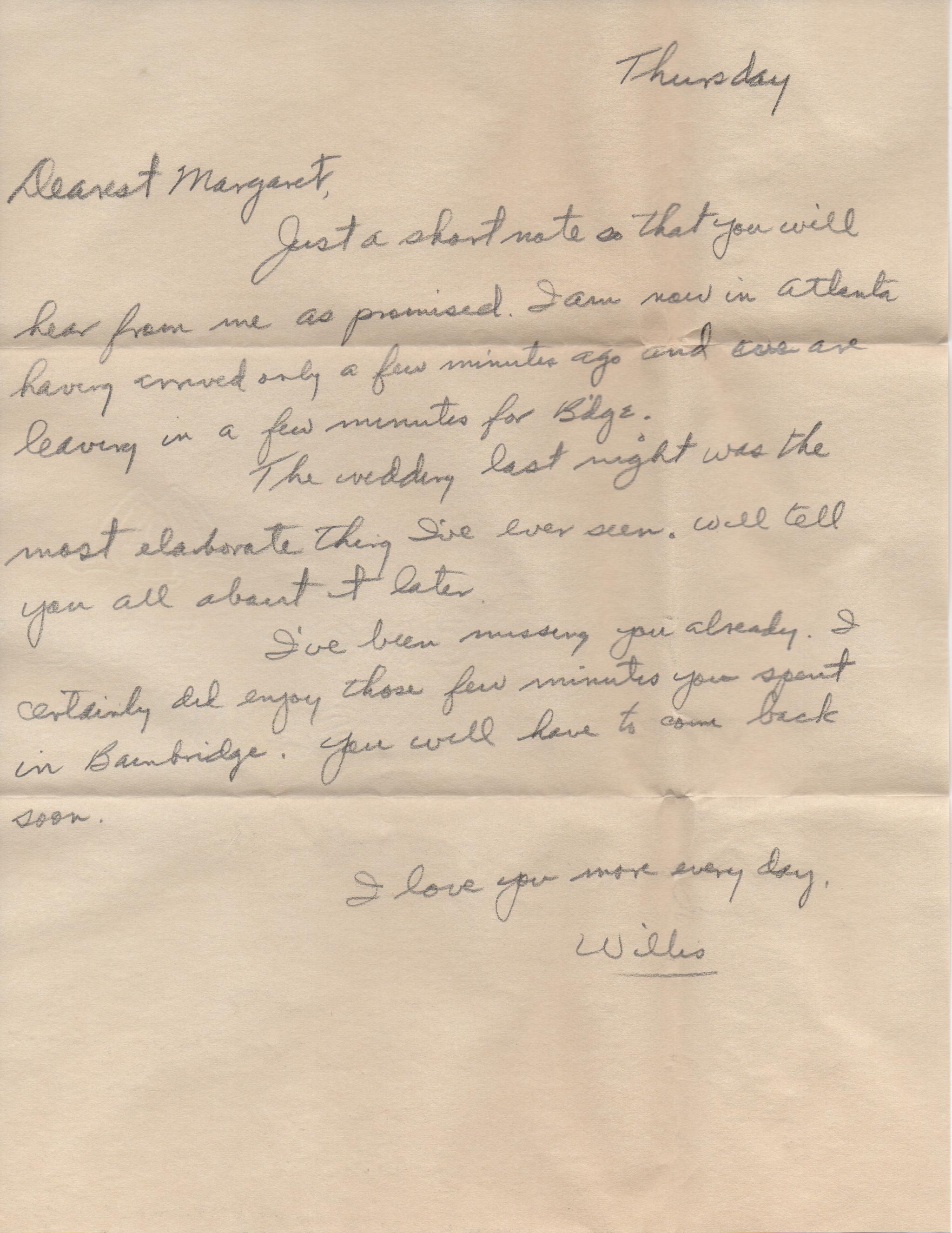 Letter dated August 1, 1940