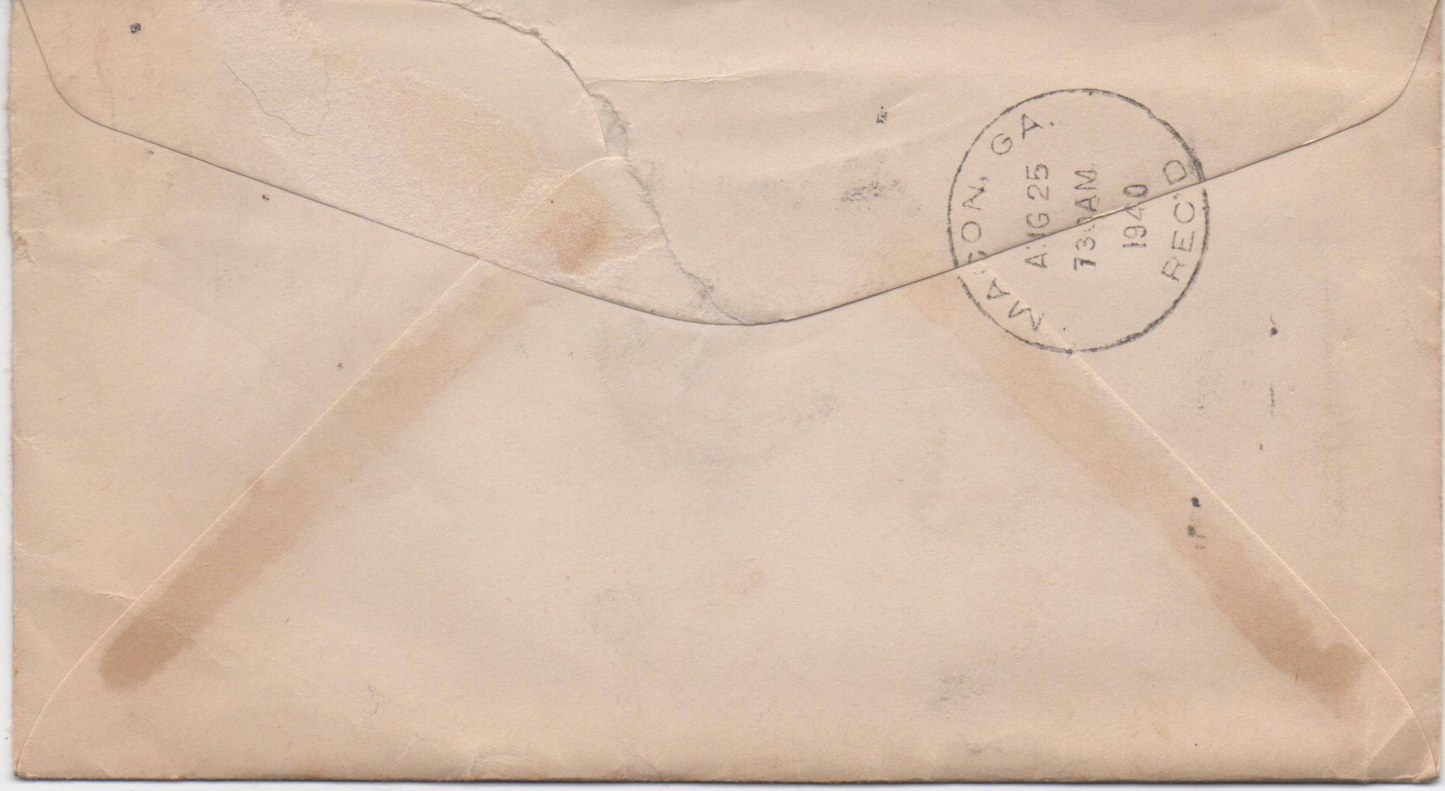 August 24, 1940: Back of envelope