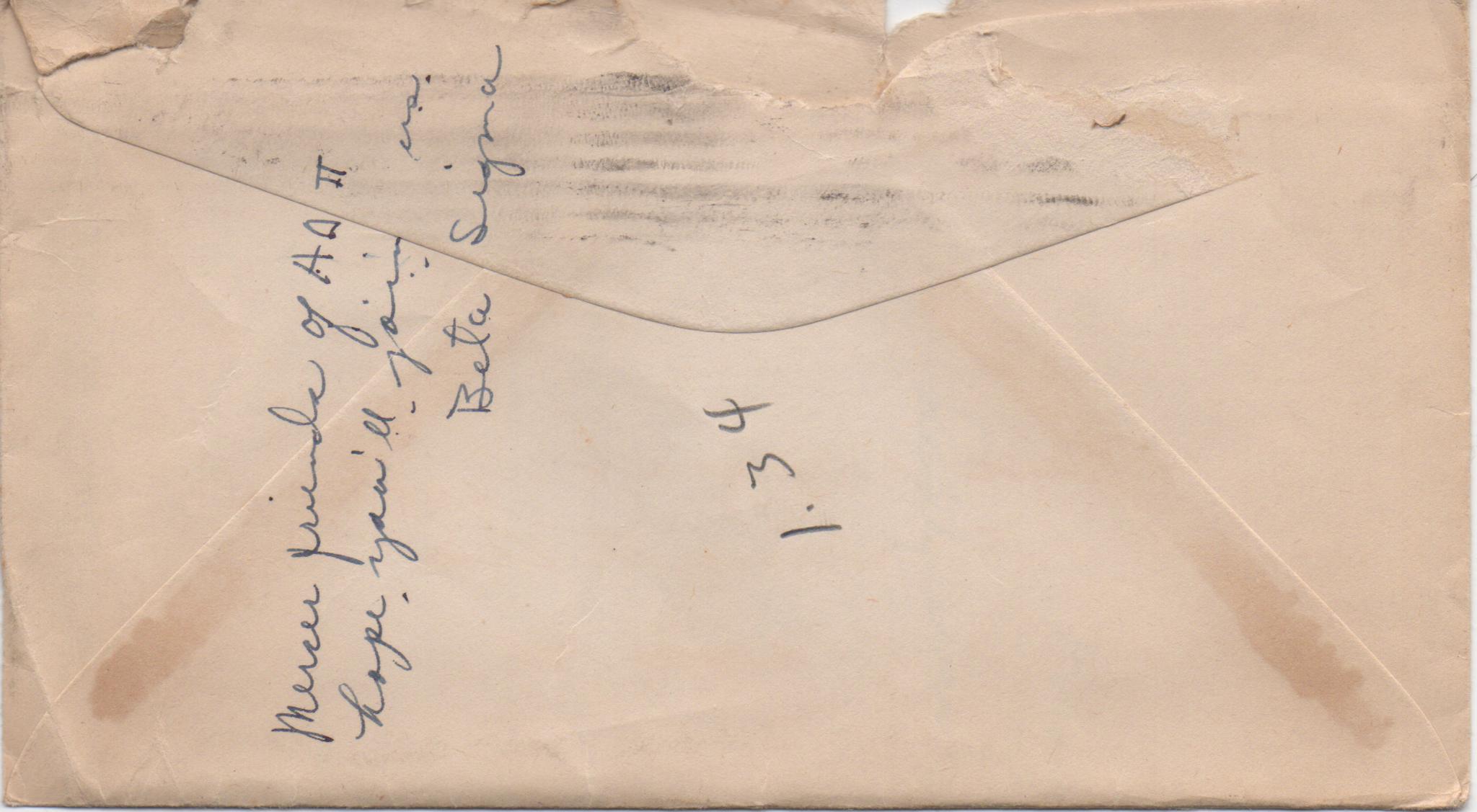 September 17, 1940: Back of envelope