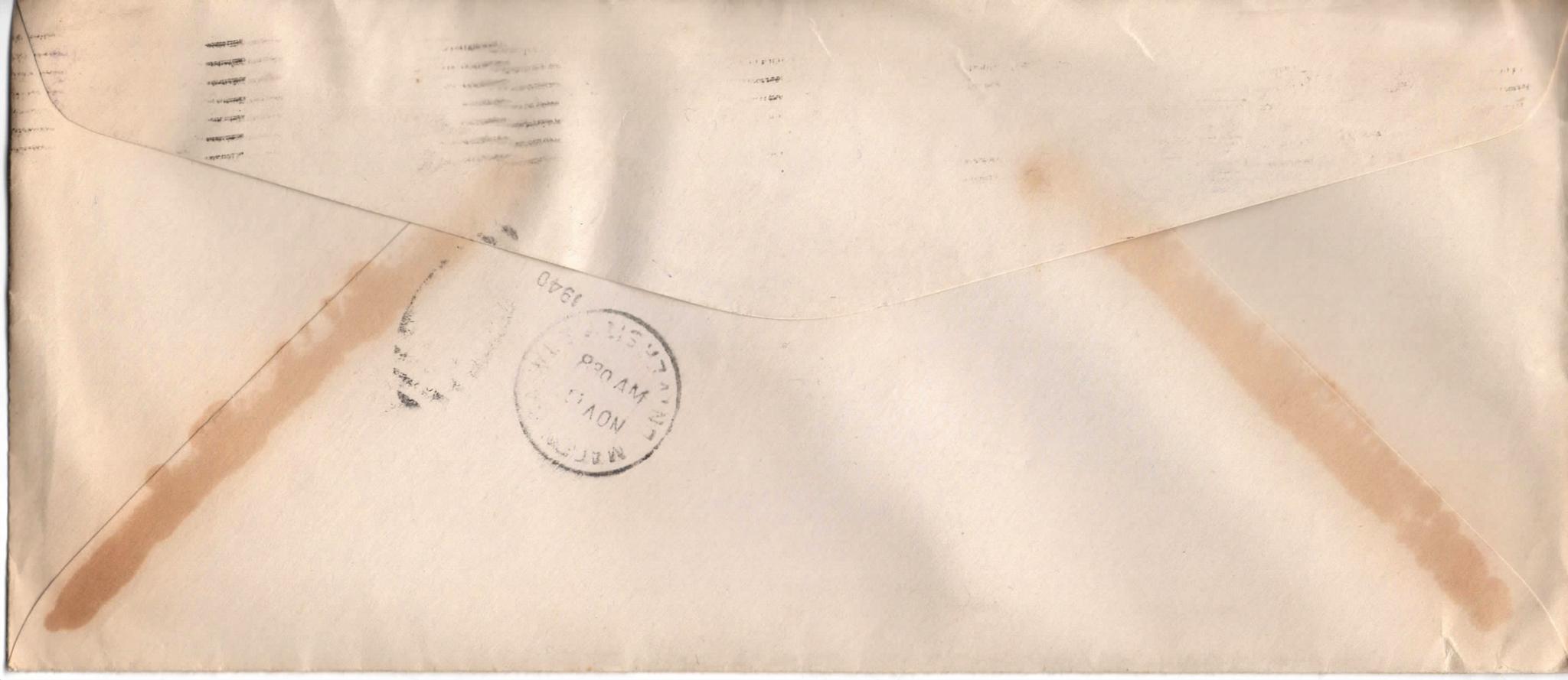 November 3, 1940: Back of envelope