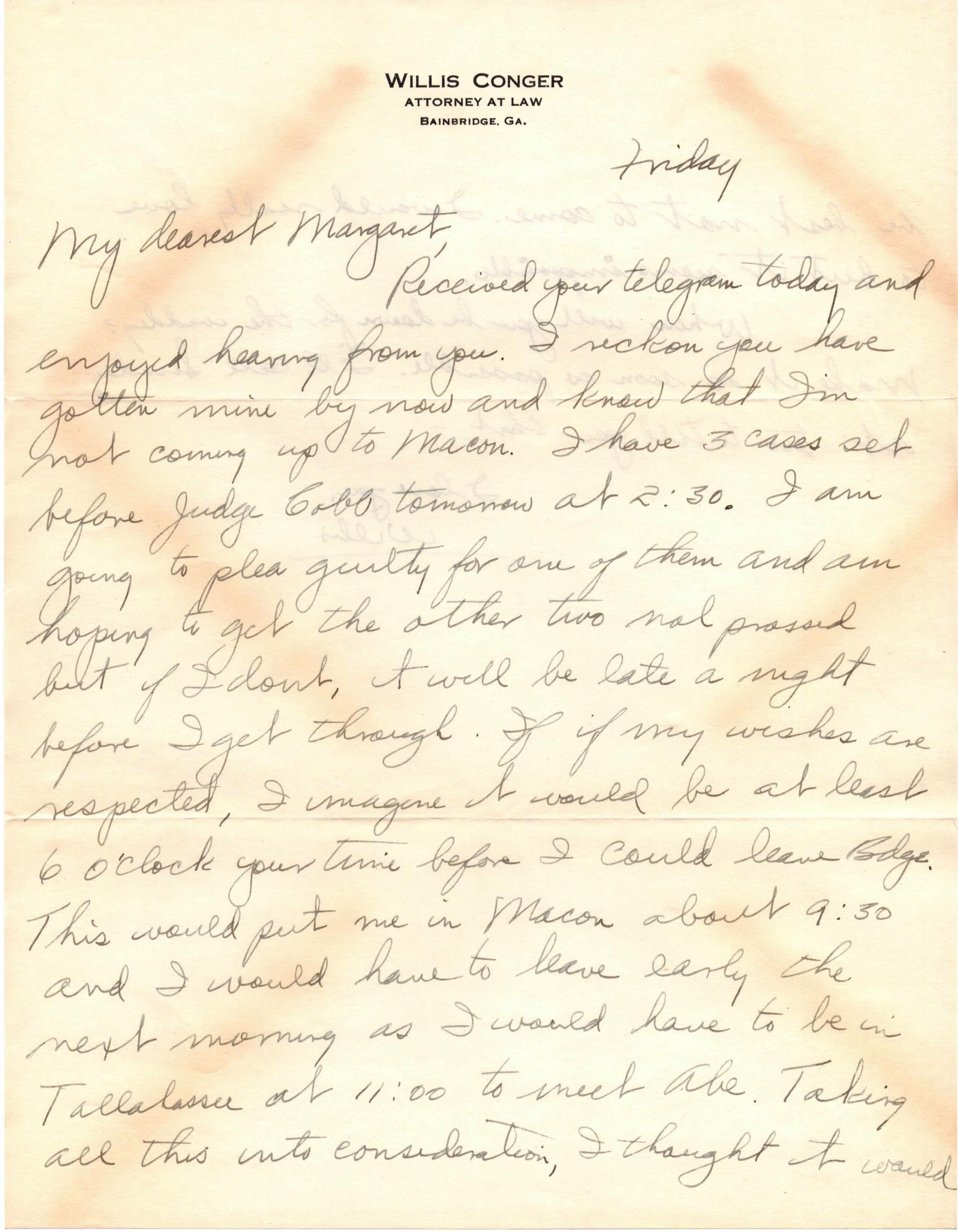 December 20, 1940: Front of letter