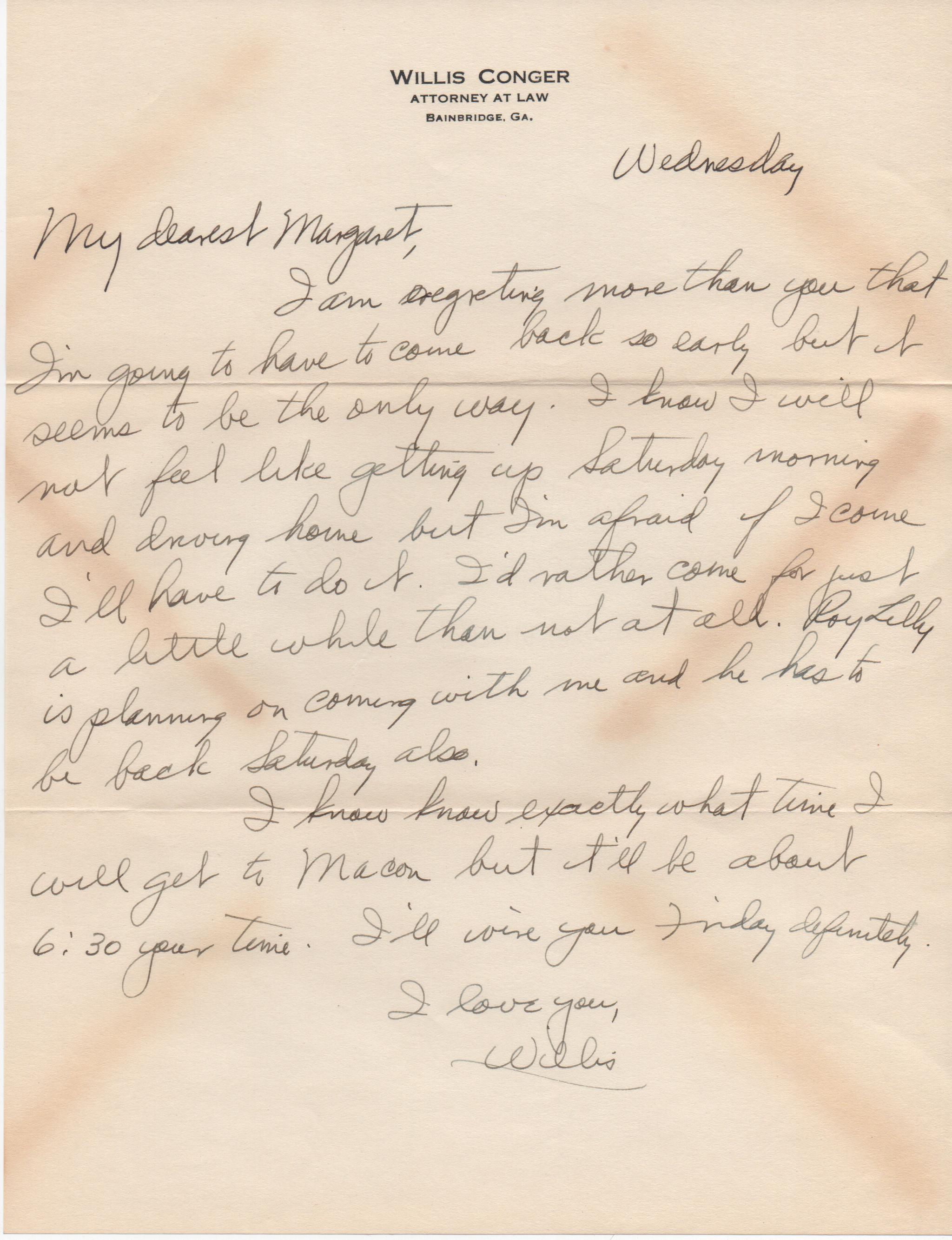 February 12, 1941: Front of letter