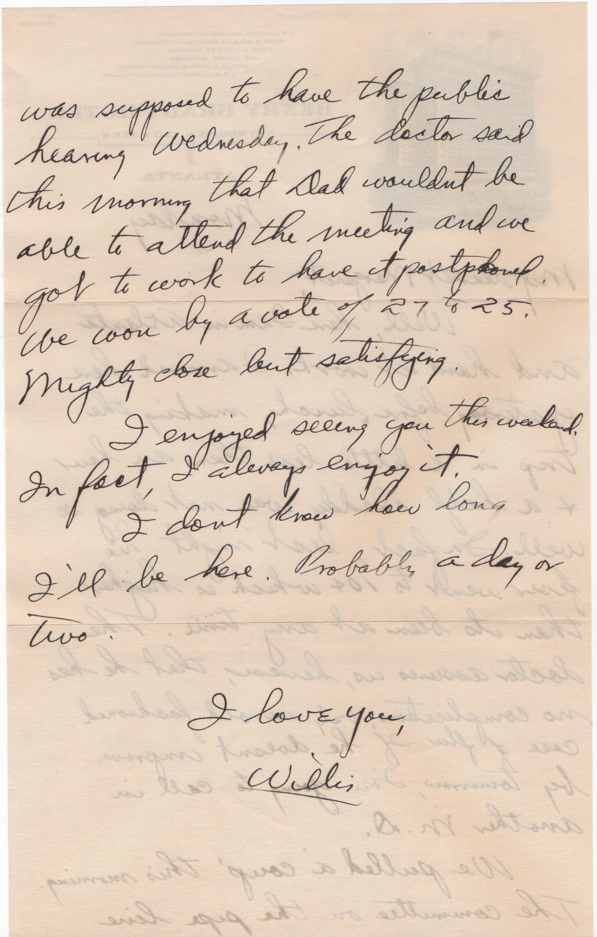 February 17, 1941: Back of letter