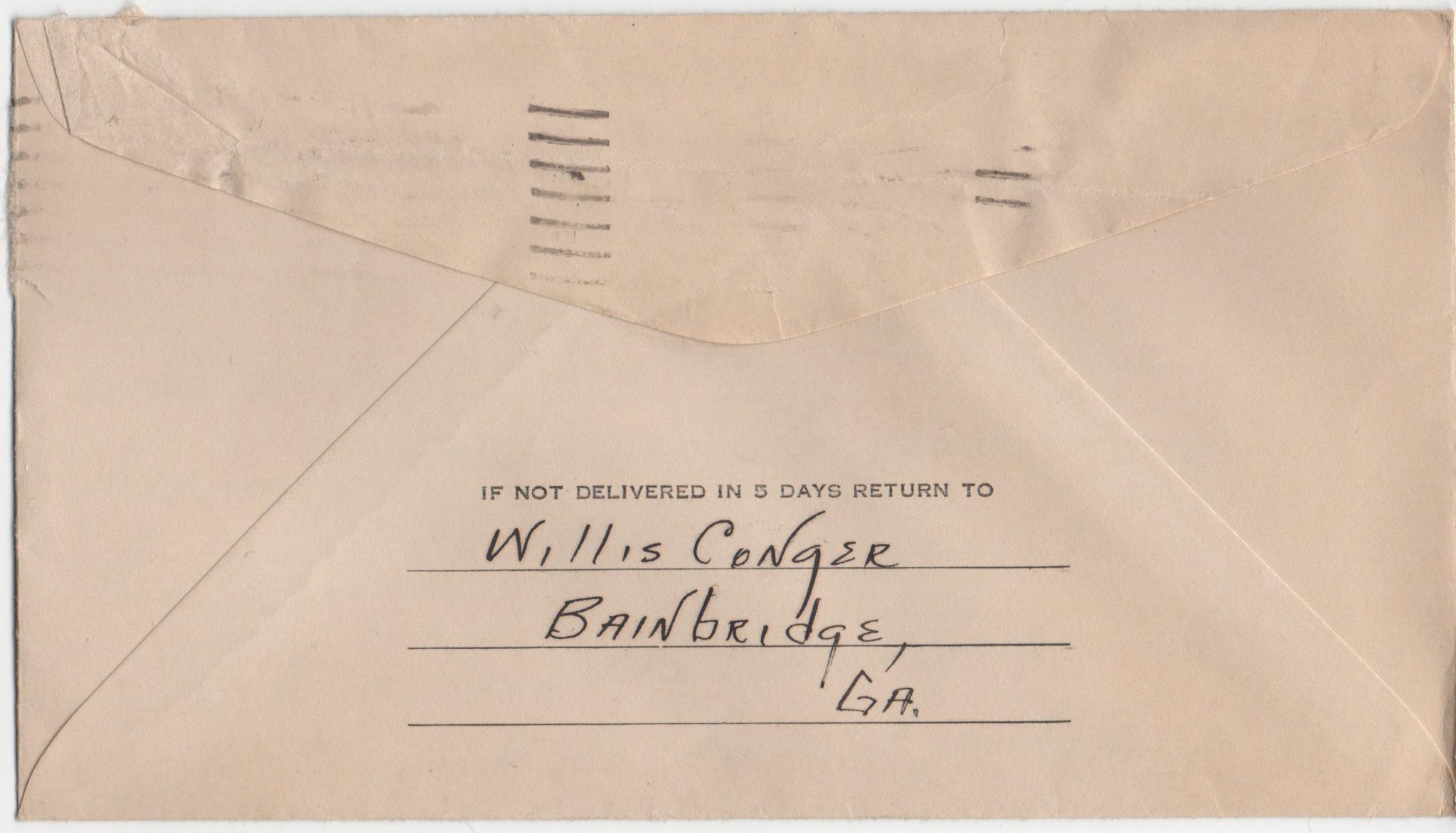 February 17, 1941: Back of envelope