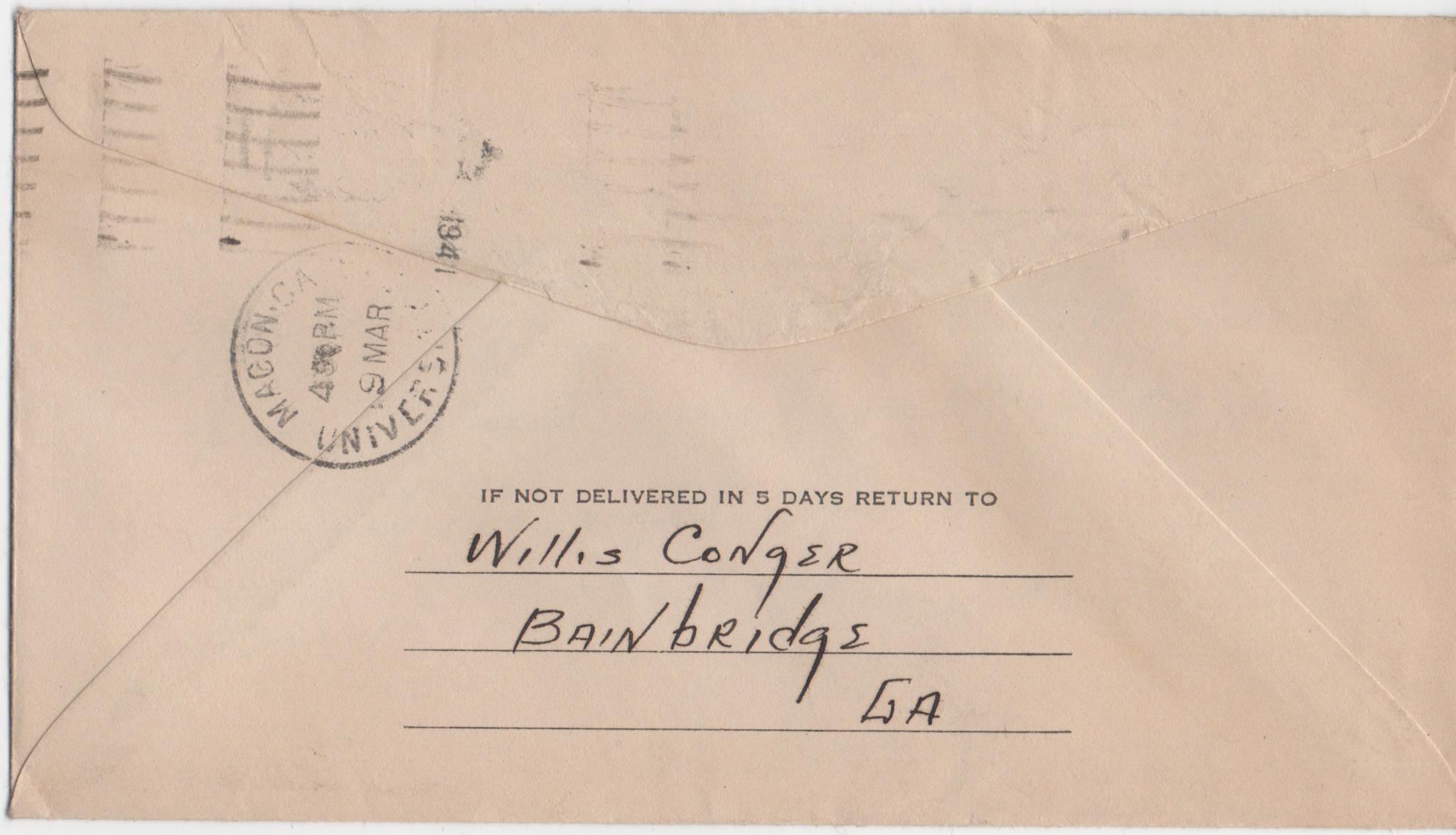 March 6, 1941: Back of envelope