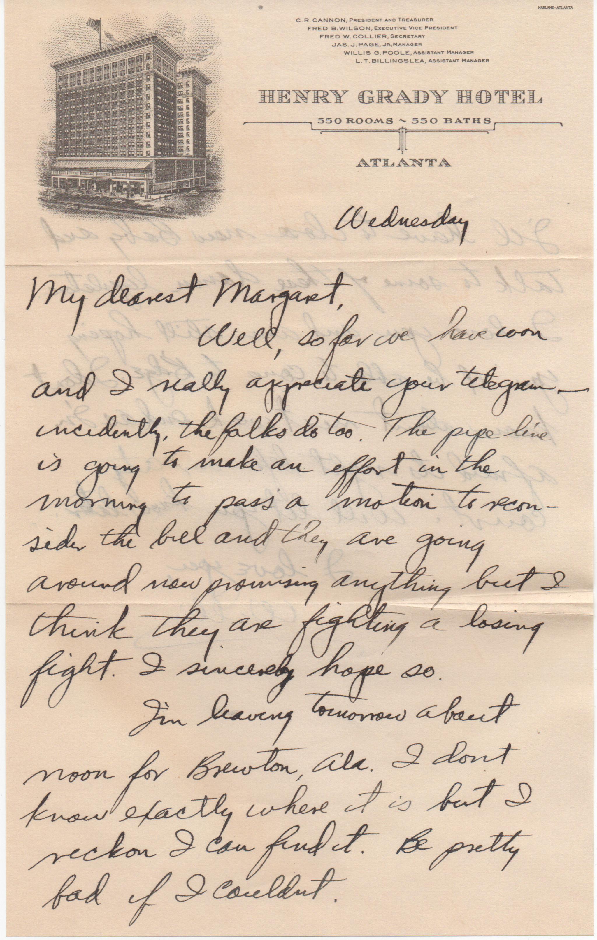 March 6, 1941: Front of letter