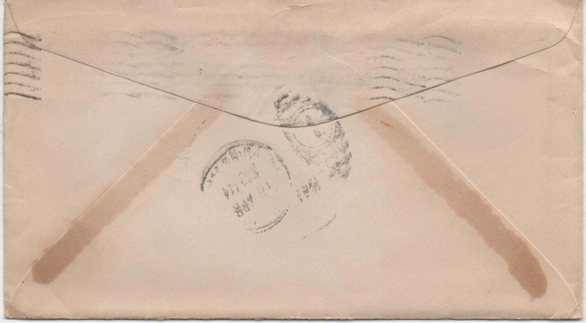 April 9, 1941: Back of envelope