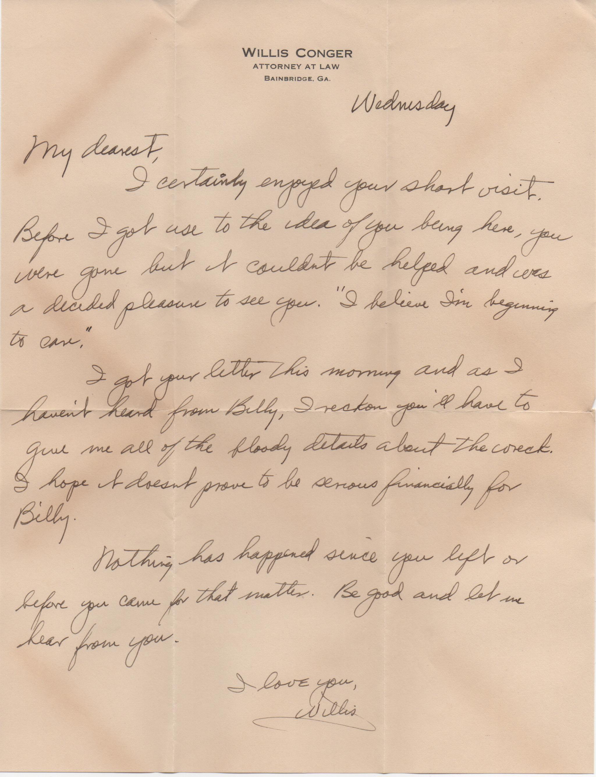 April 16, 1941: Front of letter