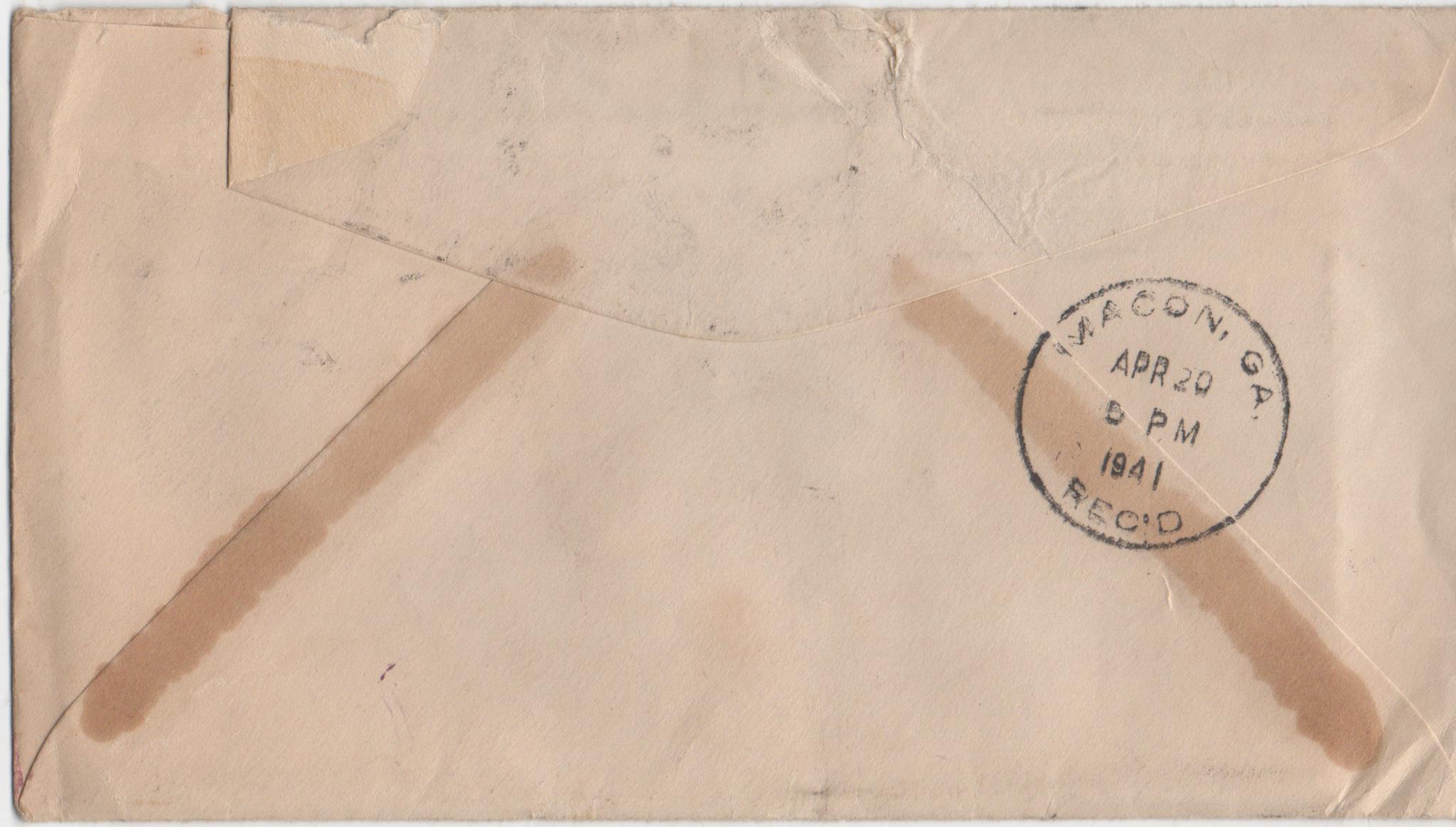 April 19, 1941: Back of envelope