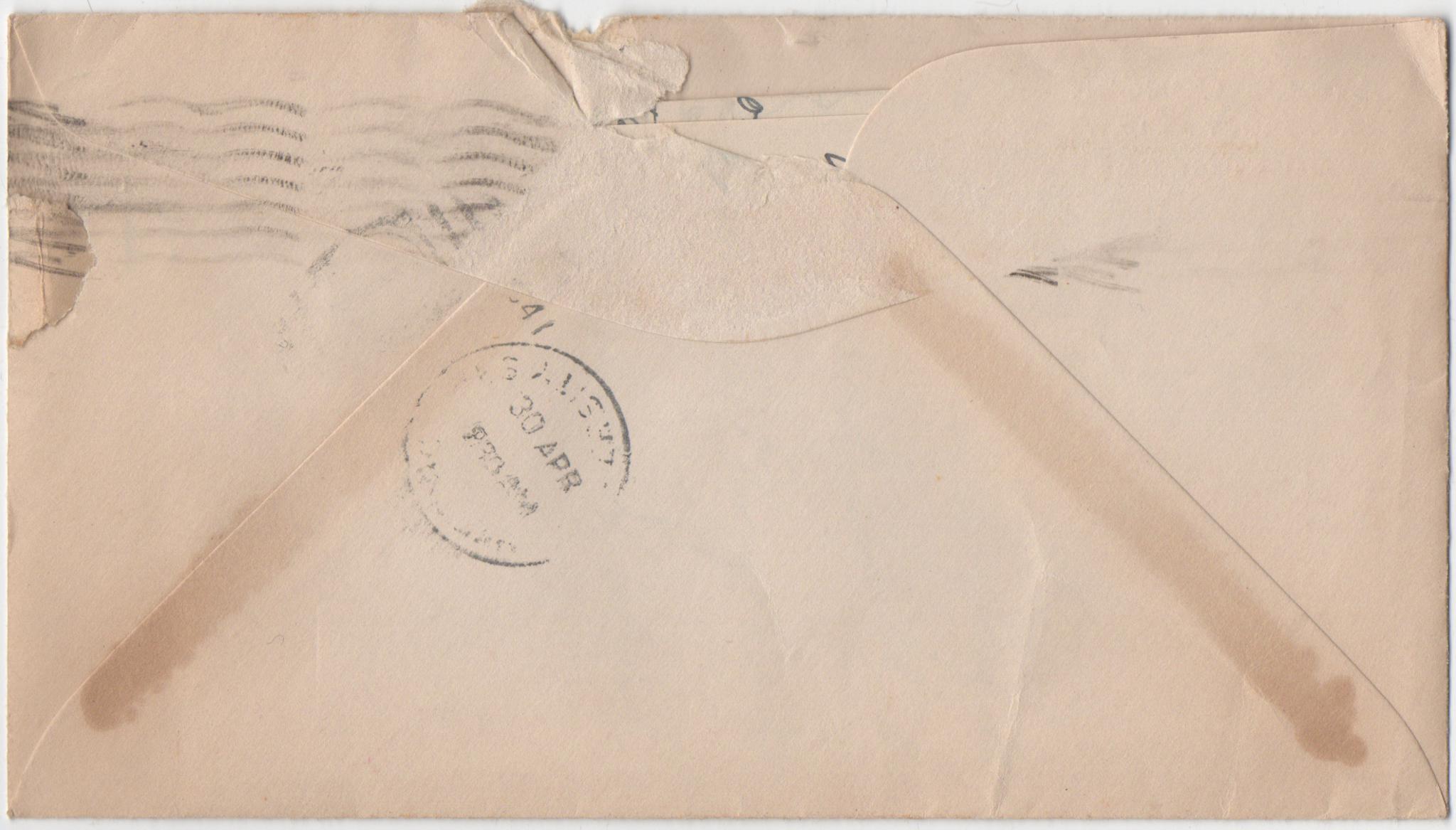 April 29, 1941: Back of envelope