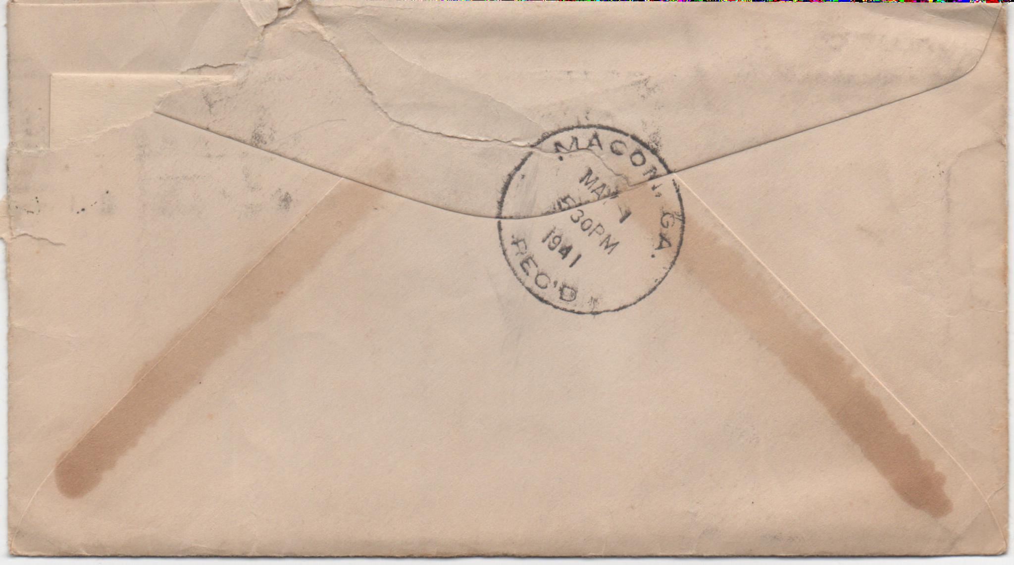 April 30, 1941: Back of envelope