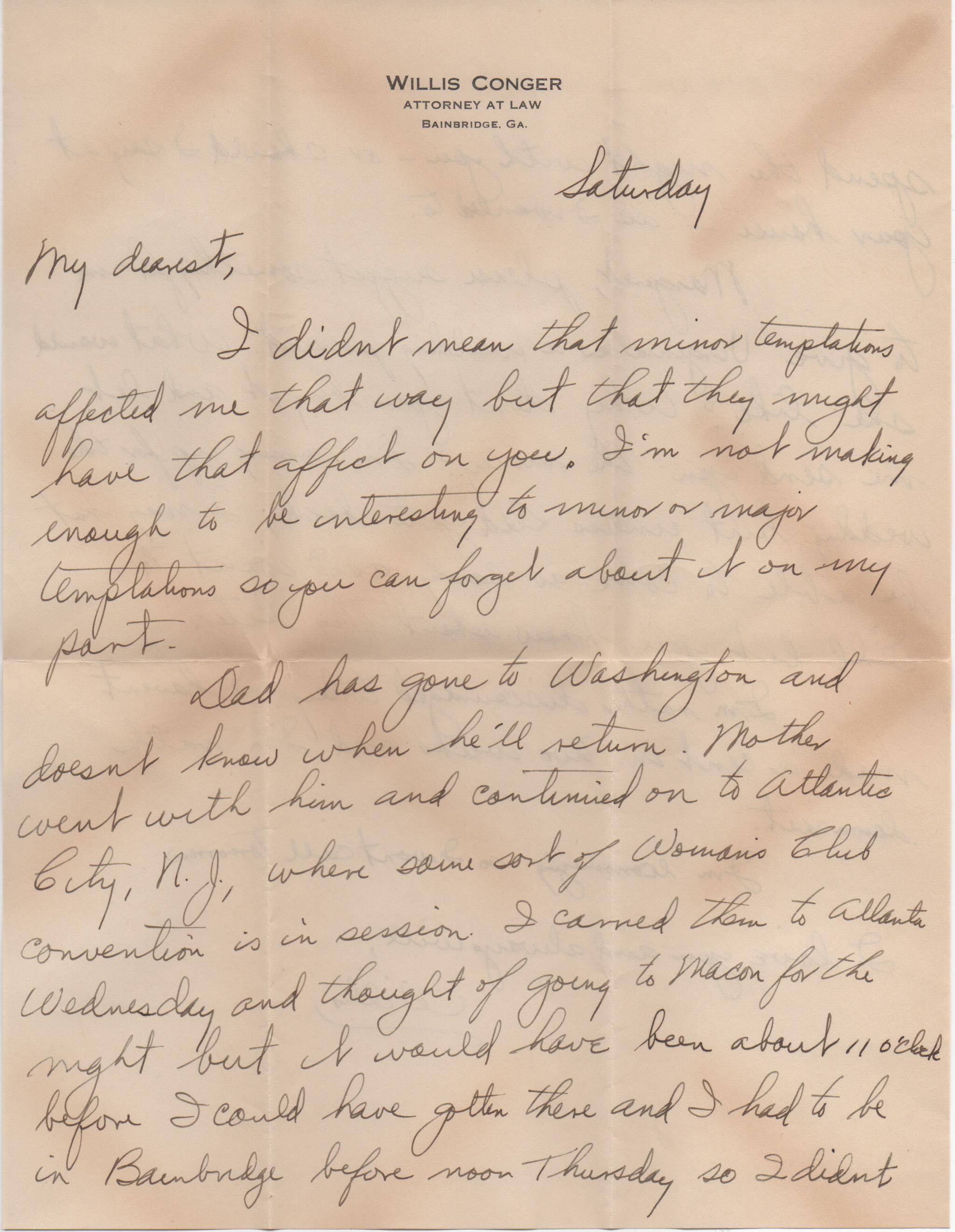 May 24, 1941: Front of letter