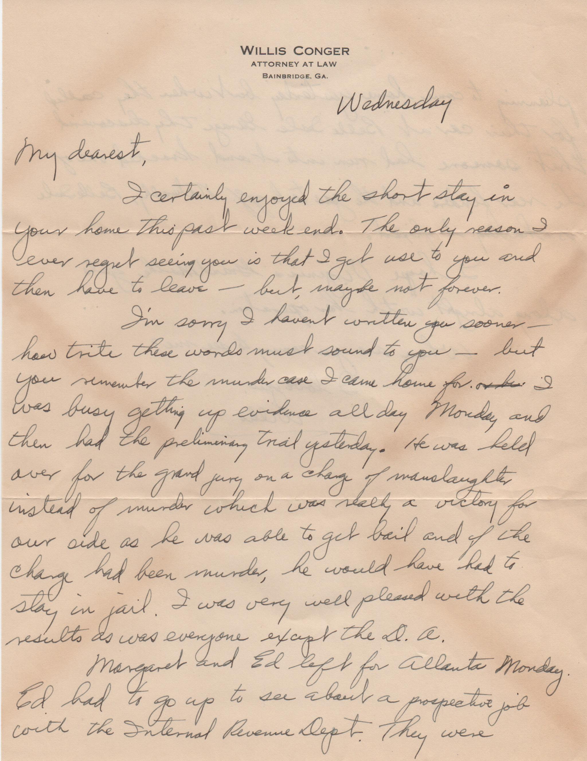 June 25, 1941: Front of letter