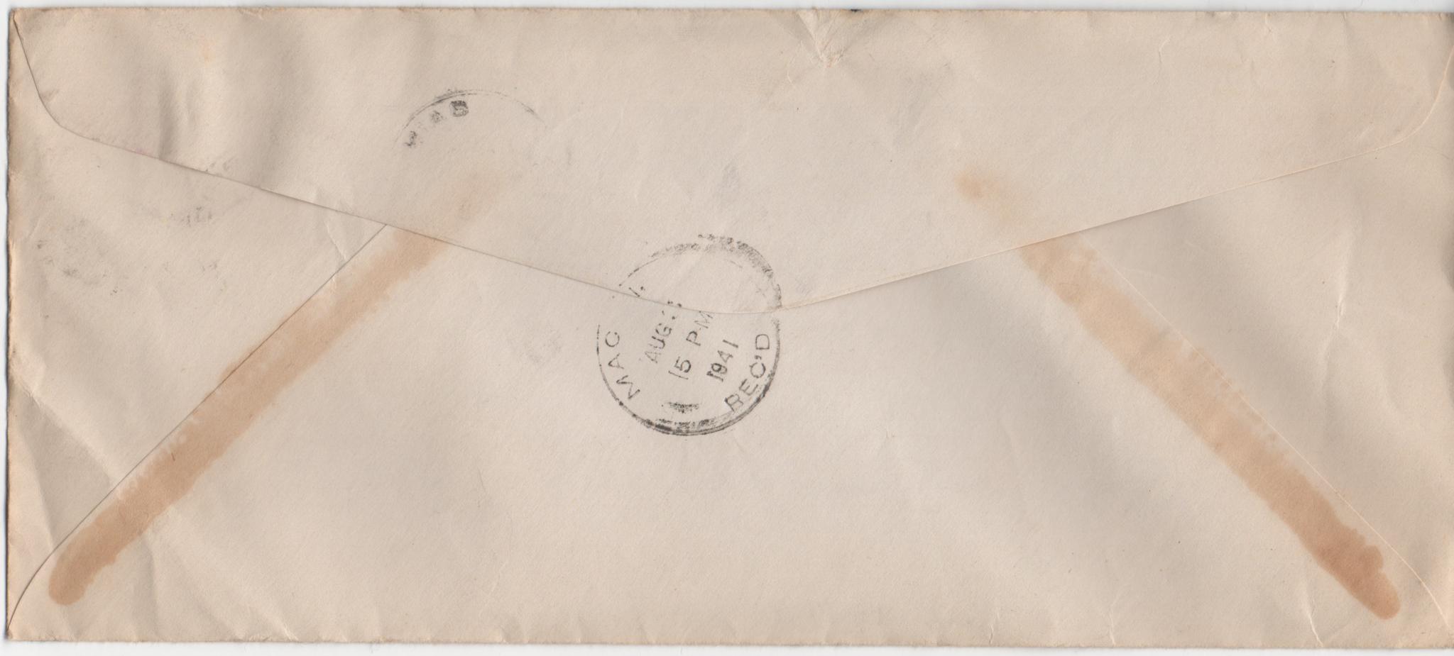 August 2, 1941: Back of envelope