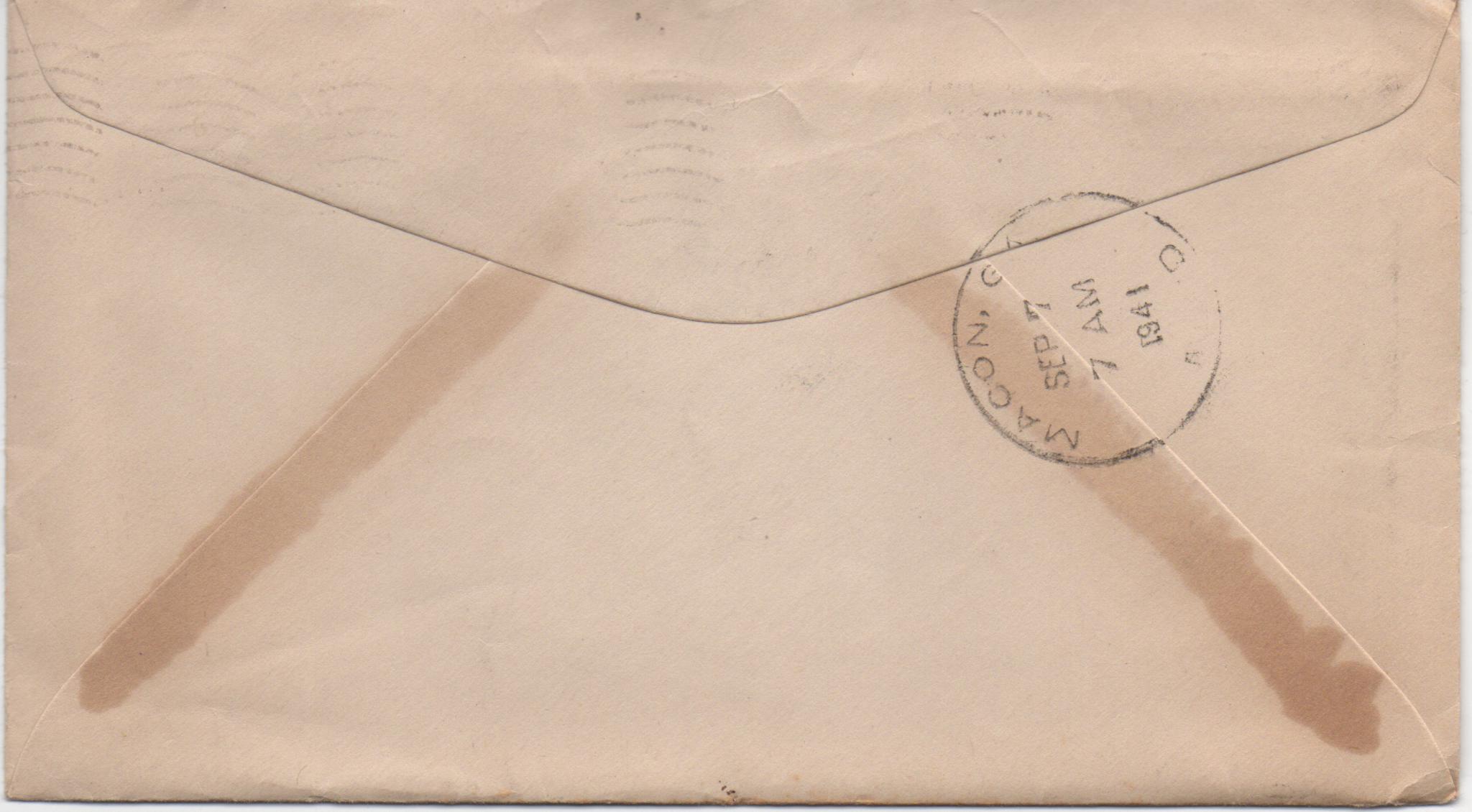 September 6, 1941: Back of envelope