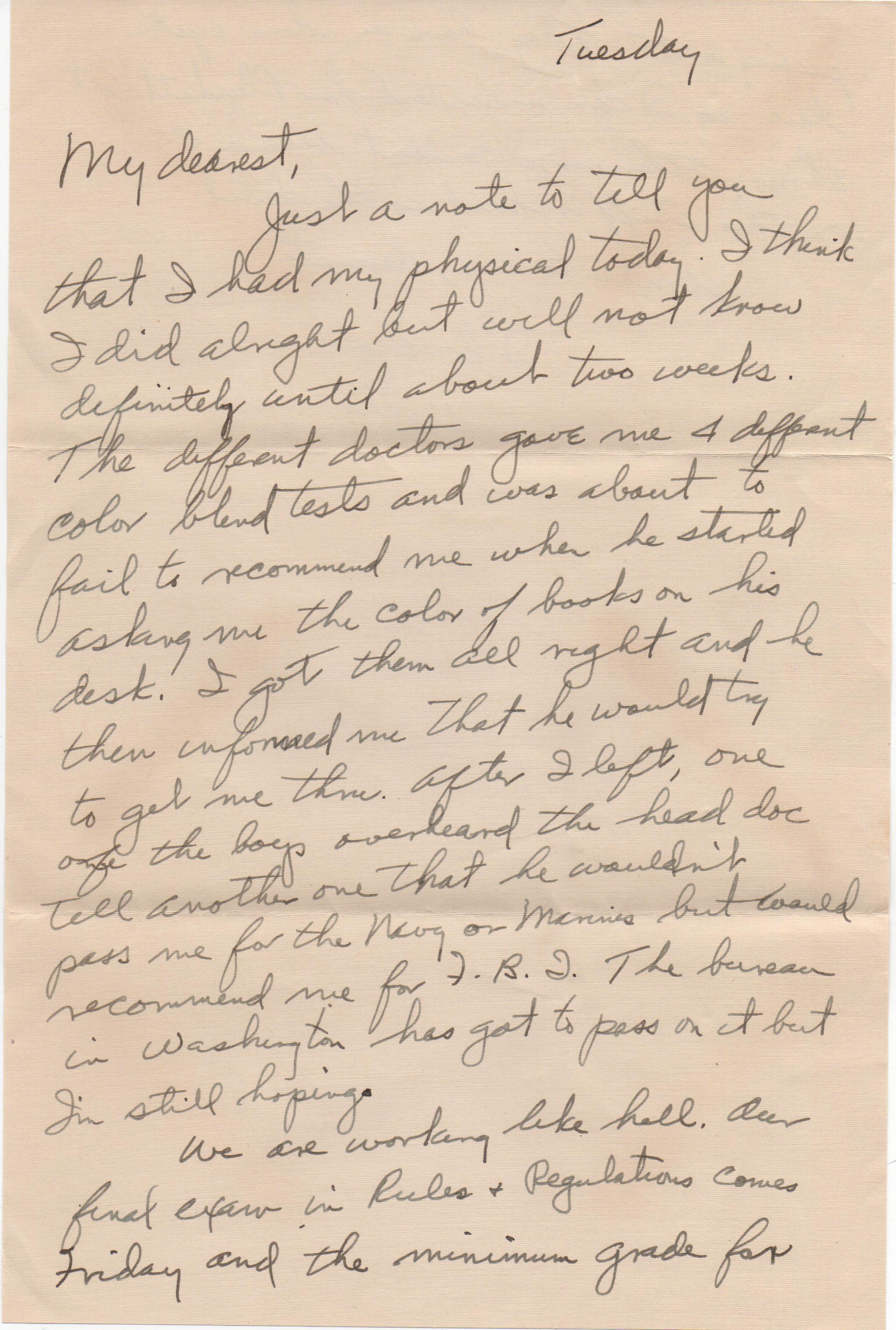 November 25, 1941: Front of letter