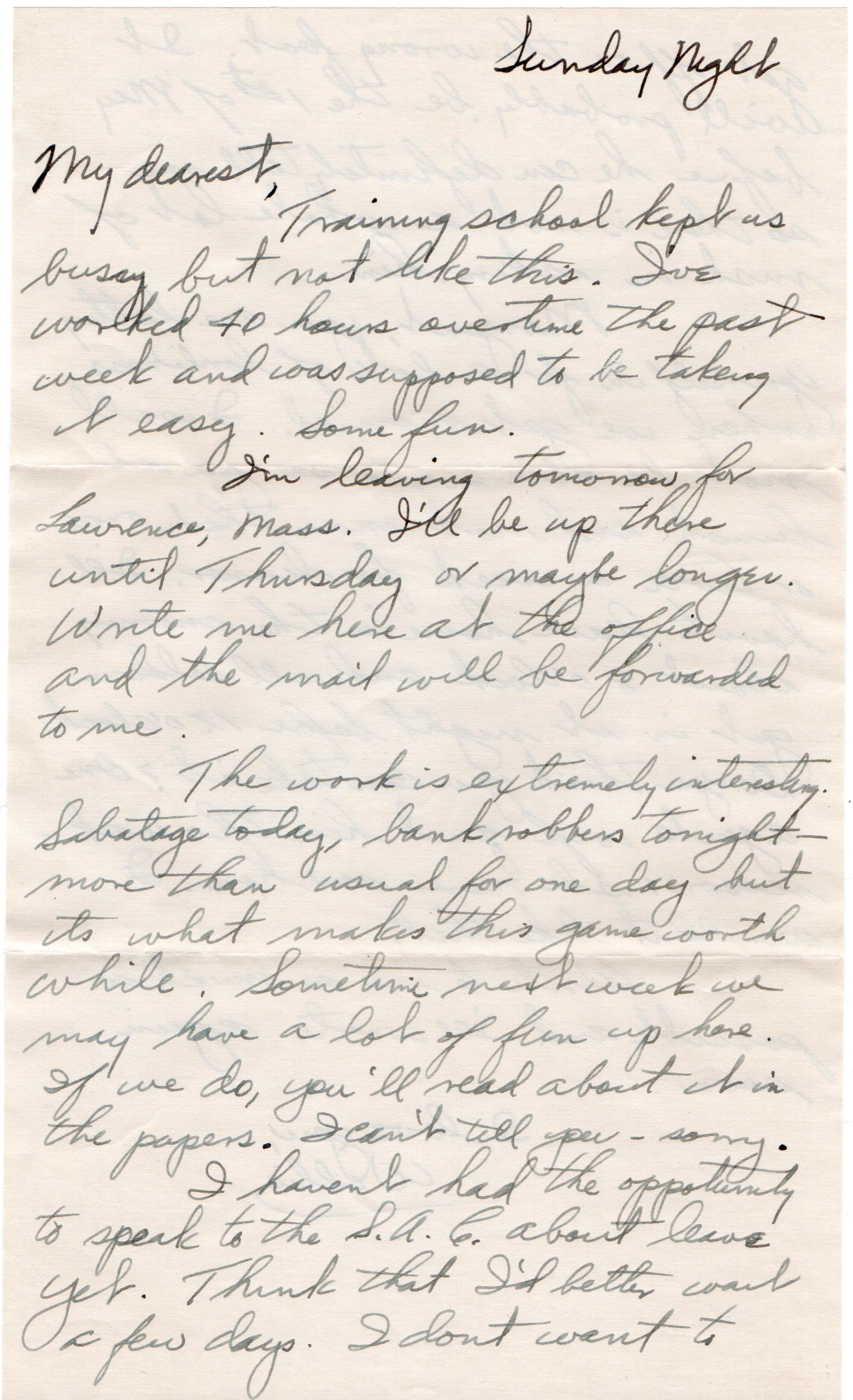 February 9, 1942: Front of letter