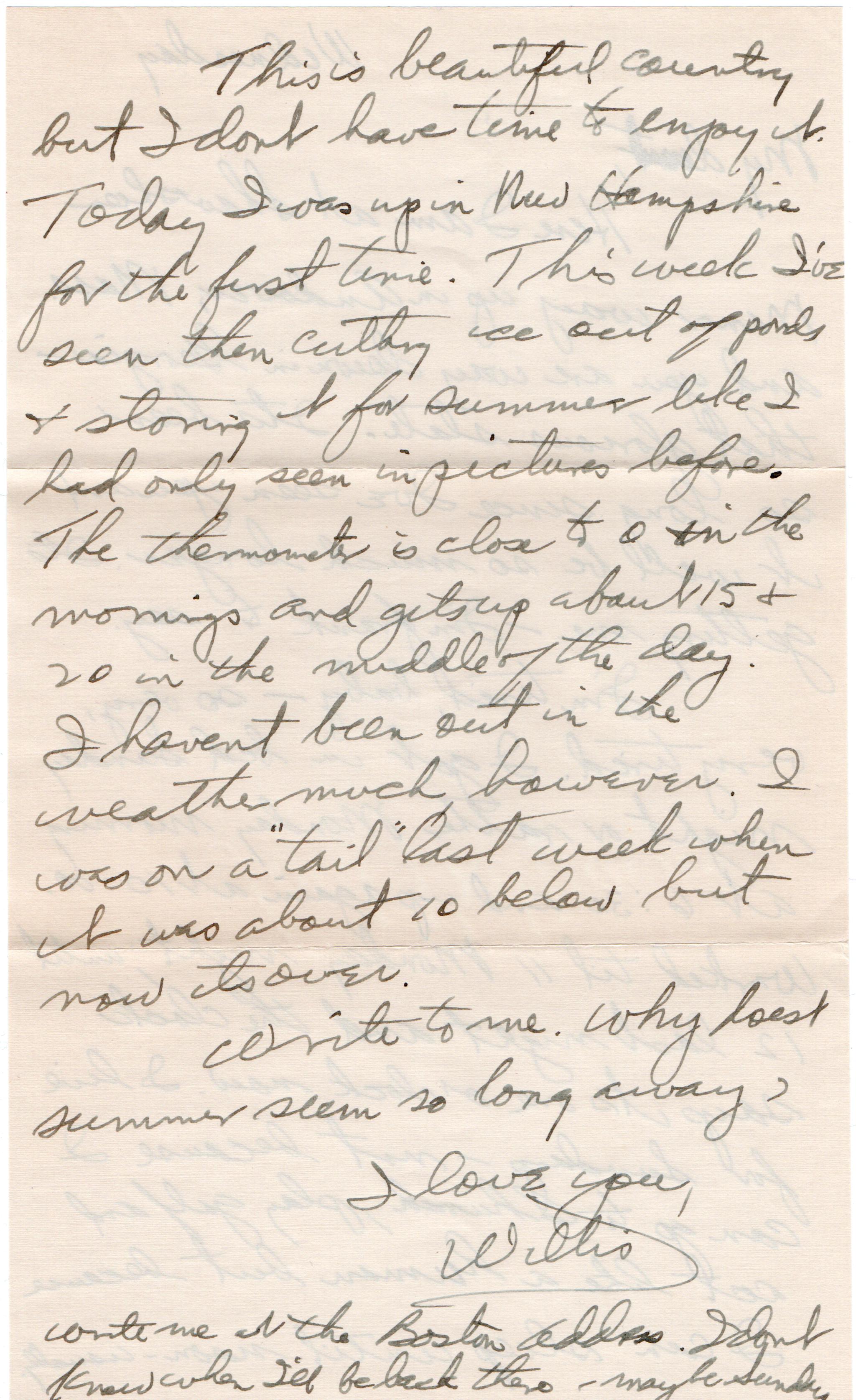 February 12, 1942: Back of letter