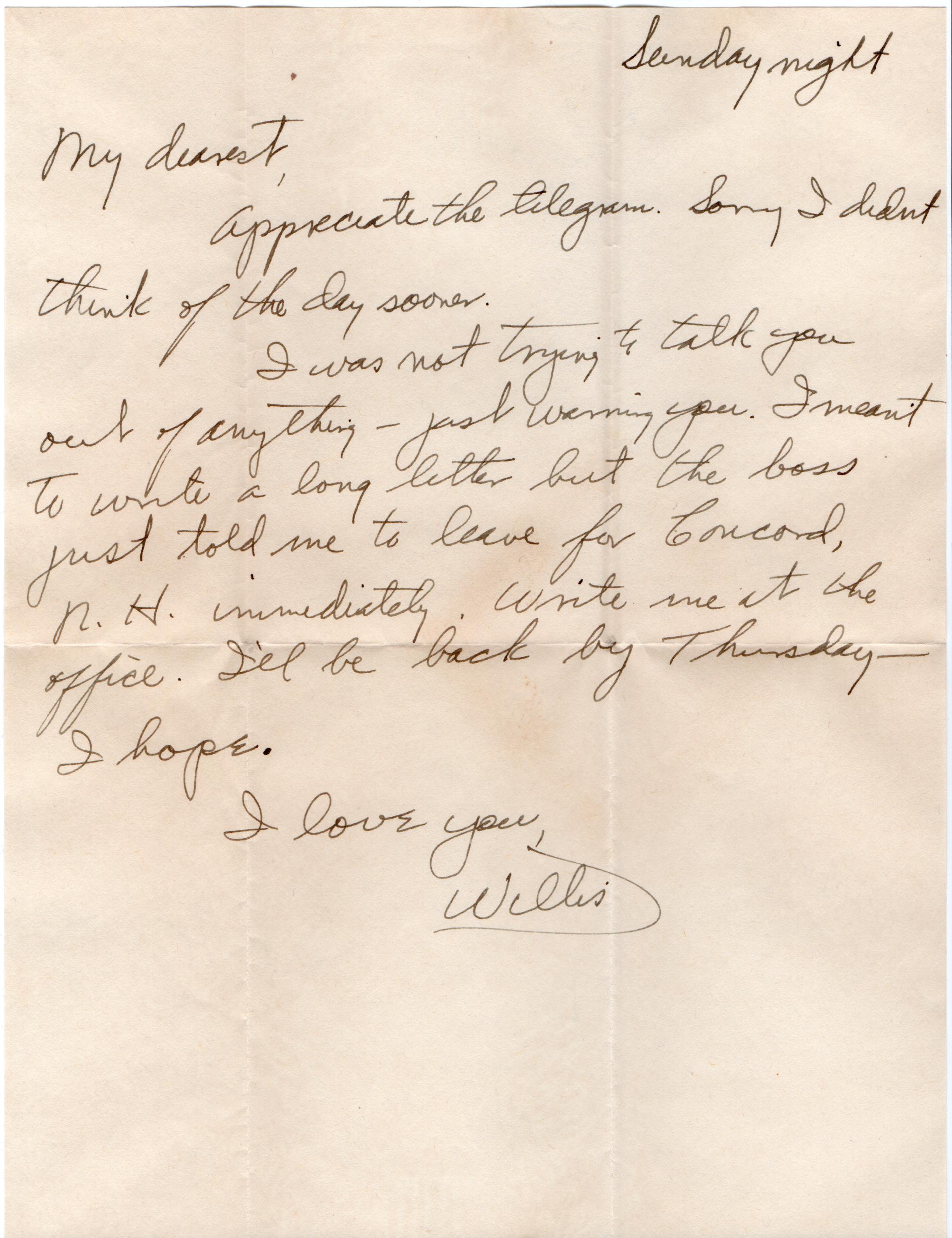 February 16, 1942: Front of letter