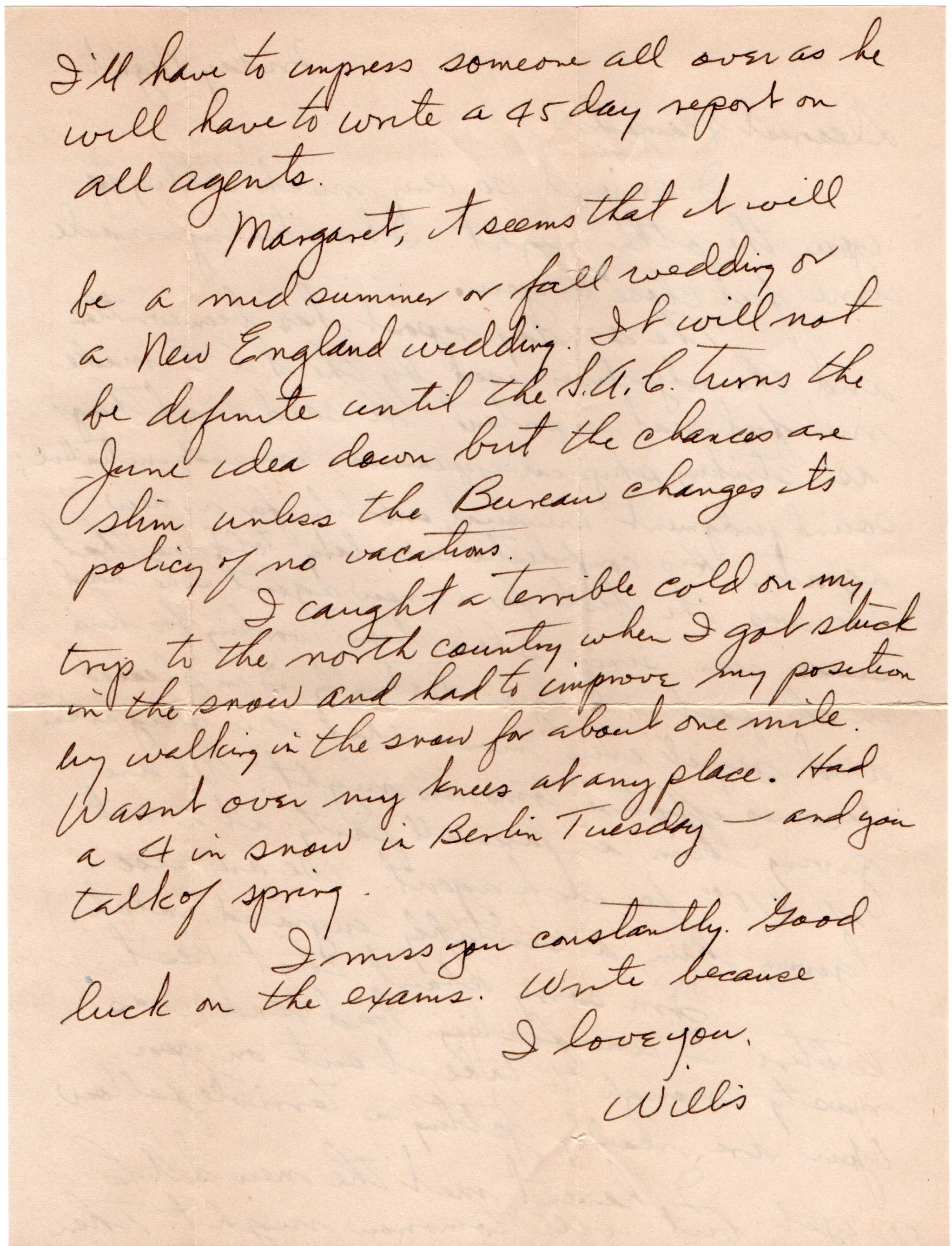 March 21, 1942: Back of letter