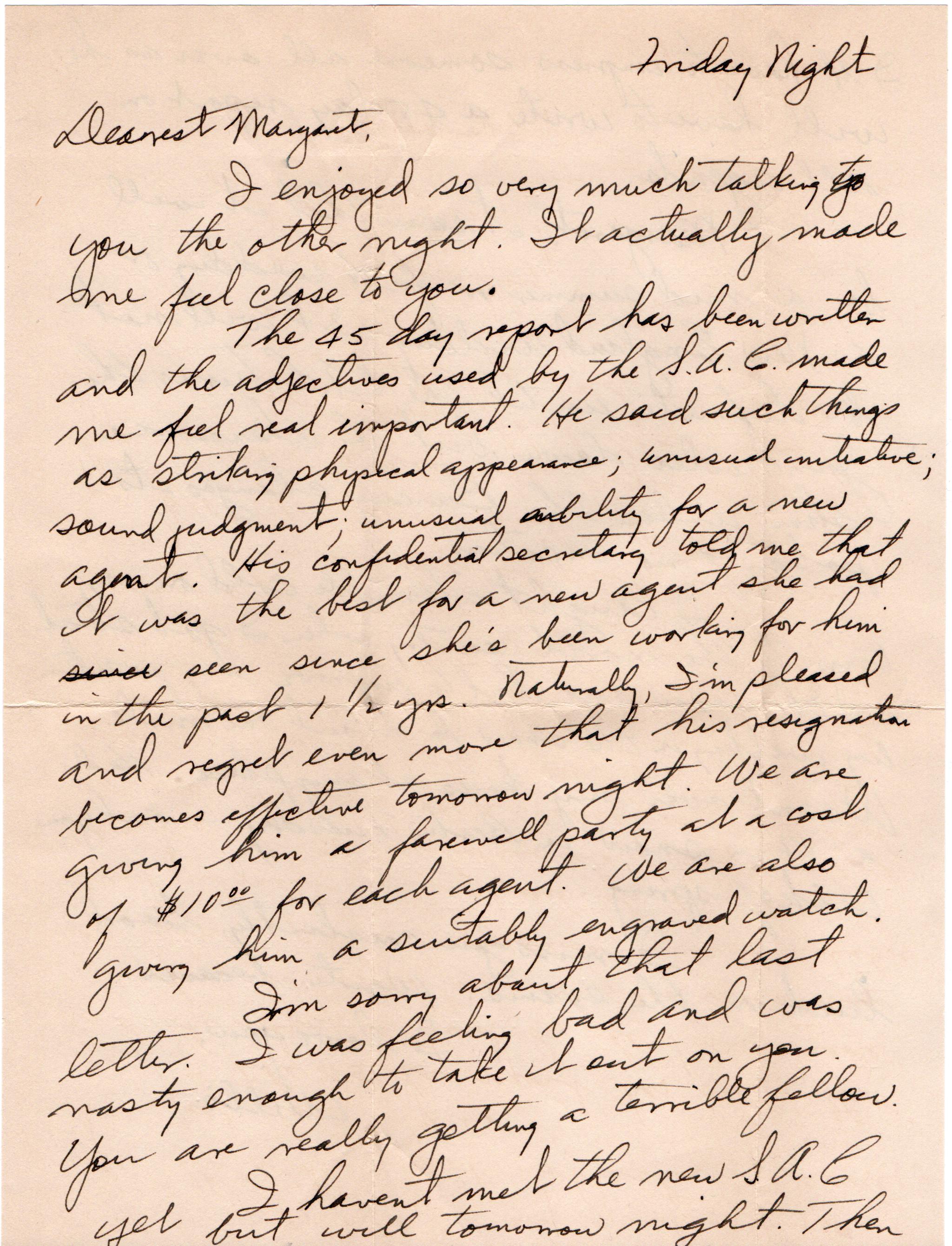 March 21, 1942: Front of letter