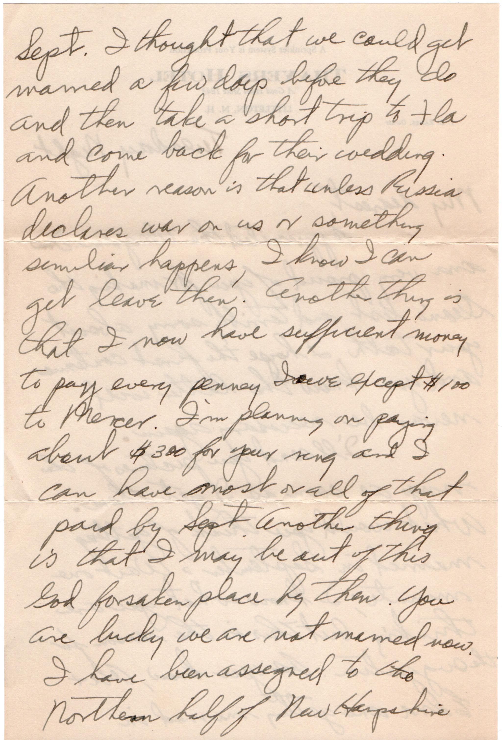 April 8, 1942: Back of page 1