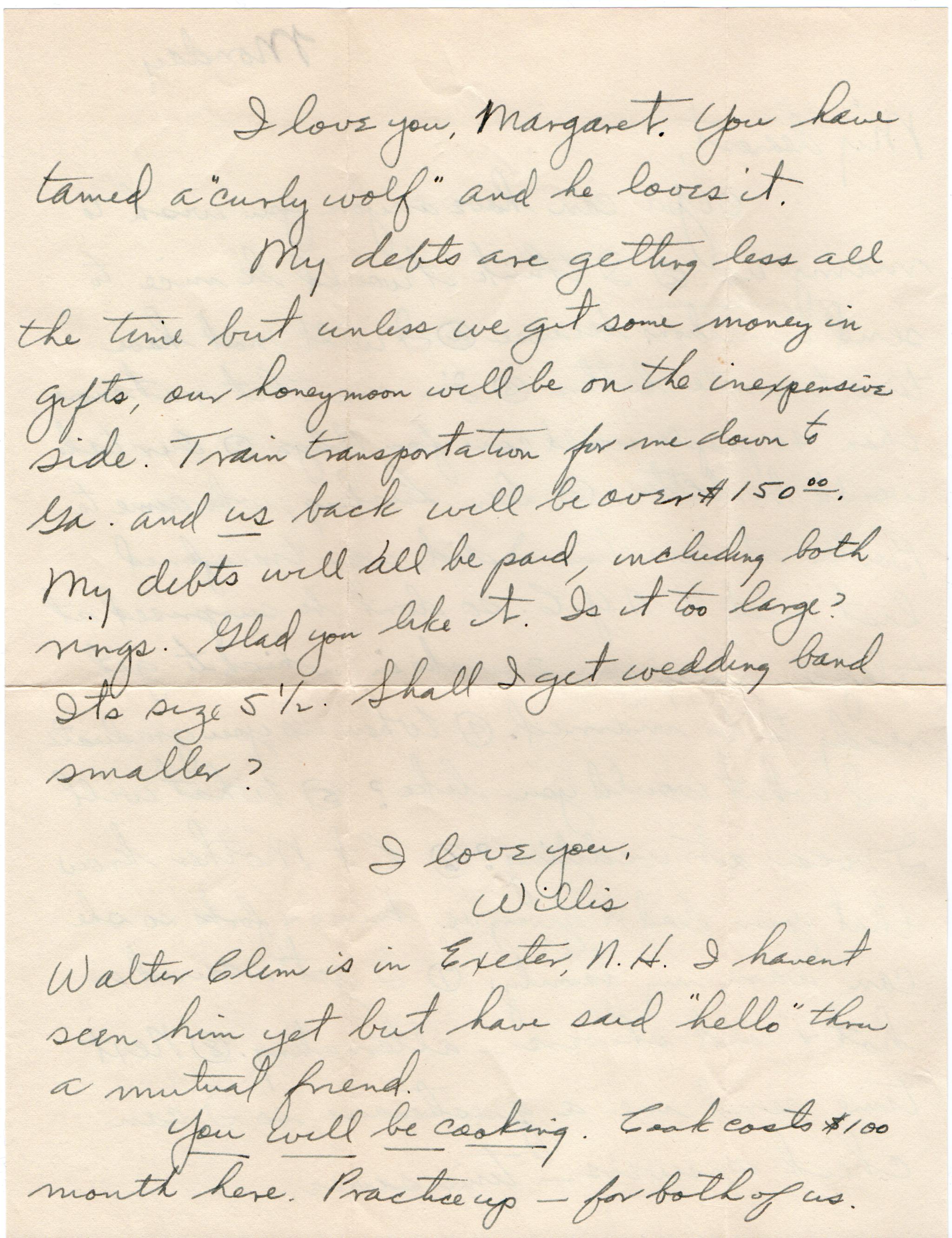 May 12, 1942: Back of letter