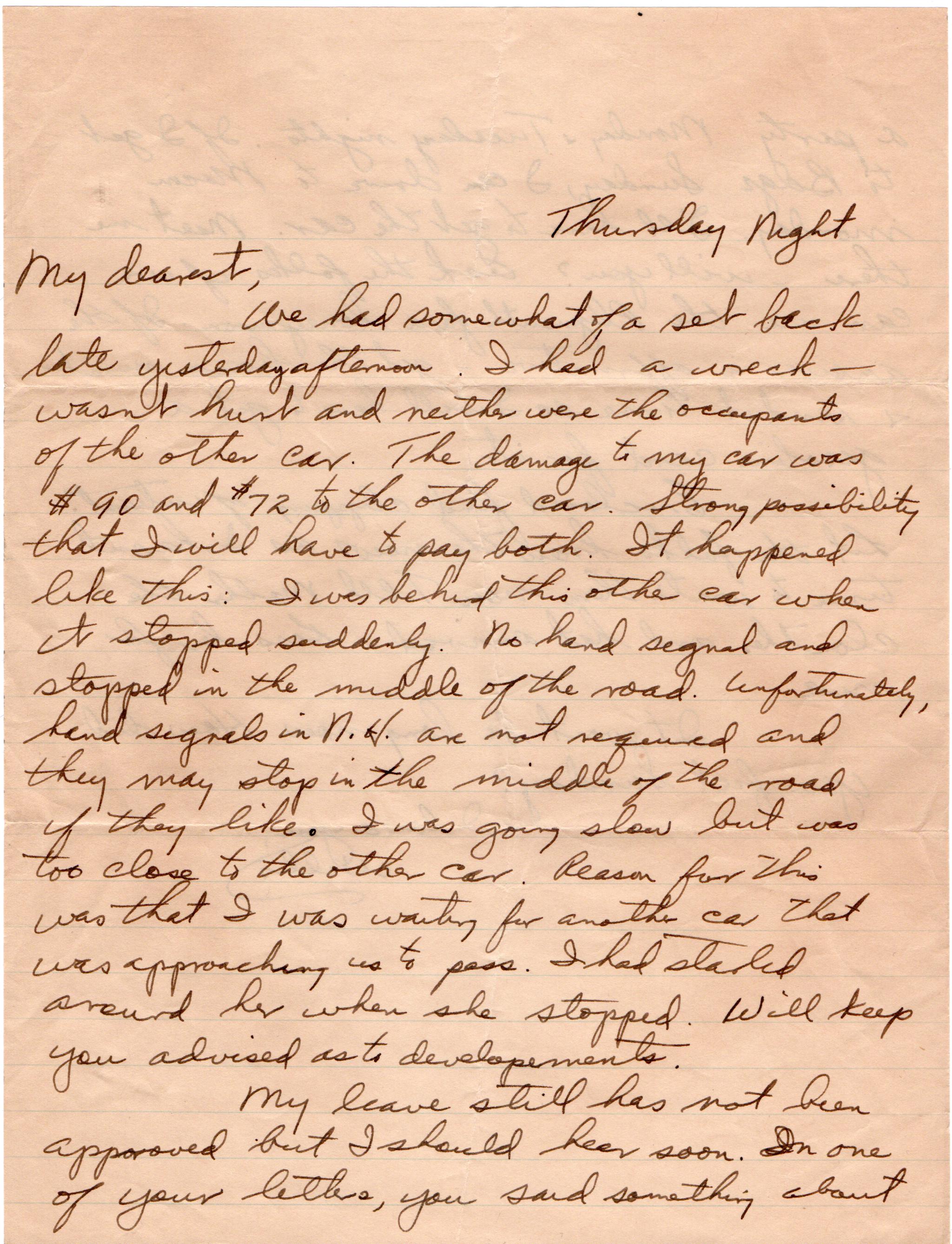 July 5, 1942: Front of letter