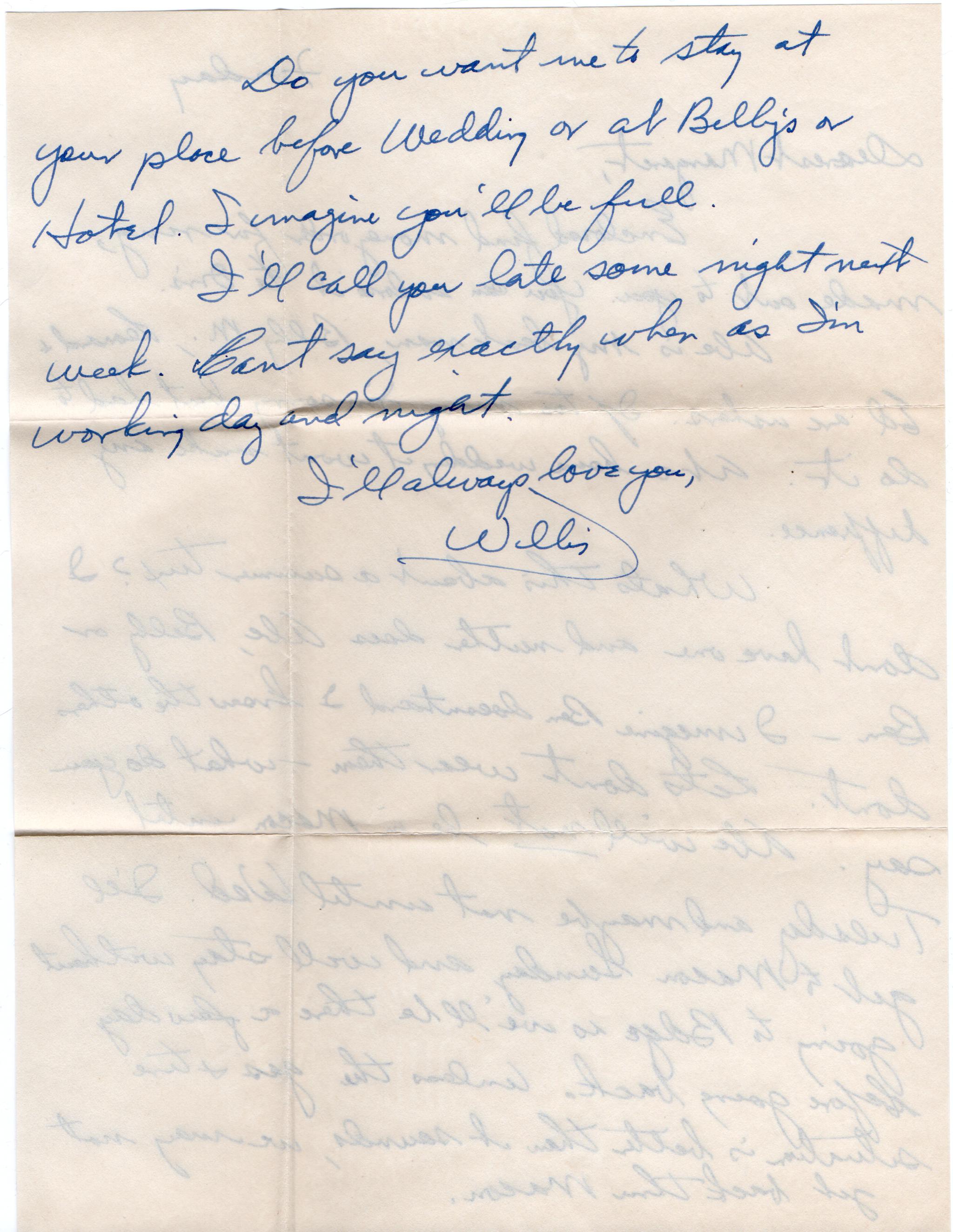 July 11, 1942: Back of letter