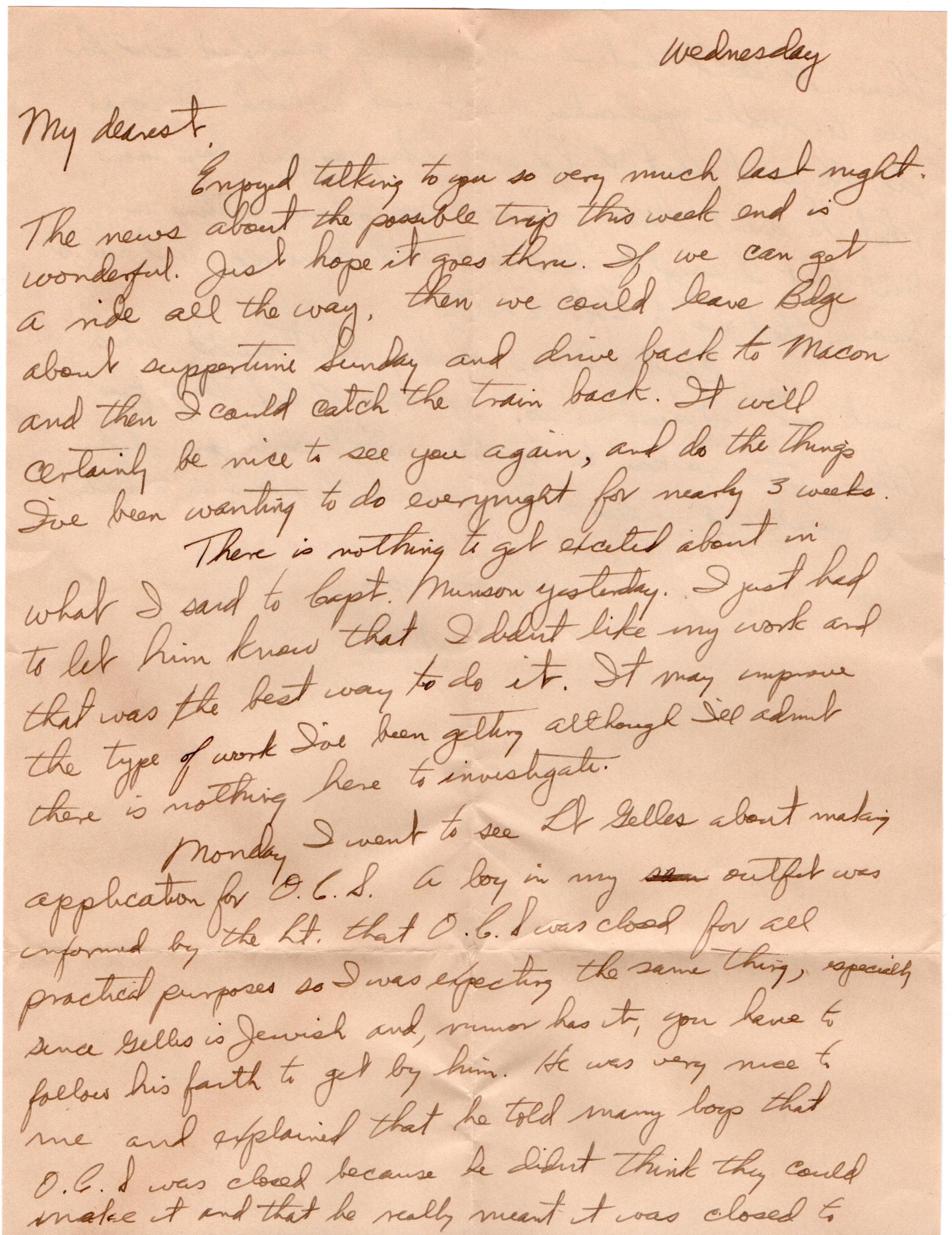 May 3, 1944: Front of letter