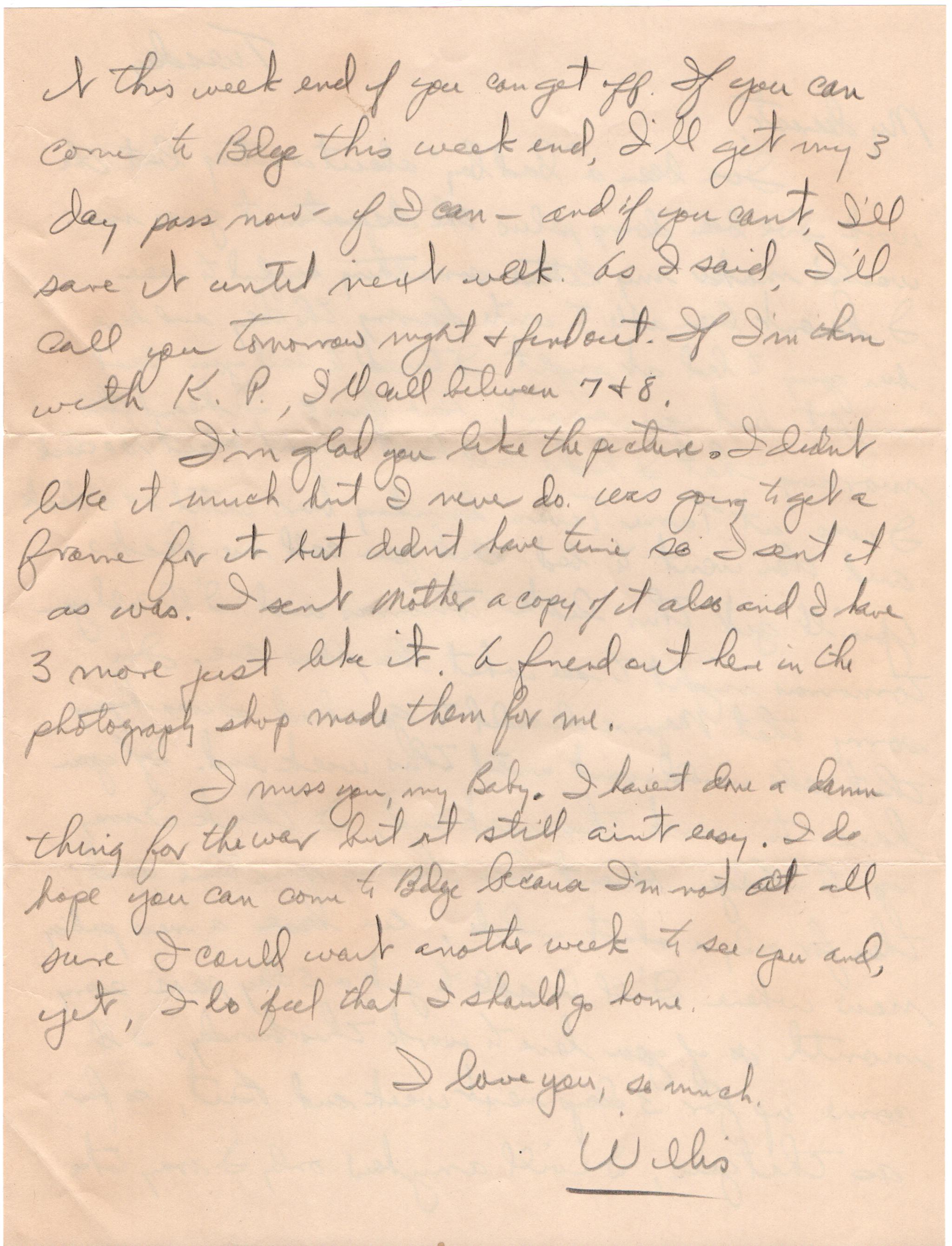 May 16, 1944: Back of letter