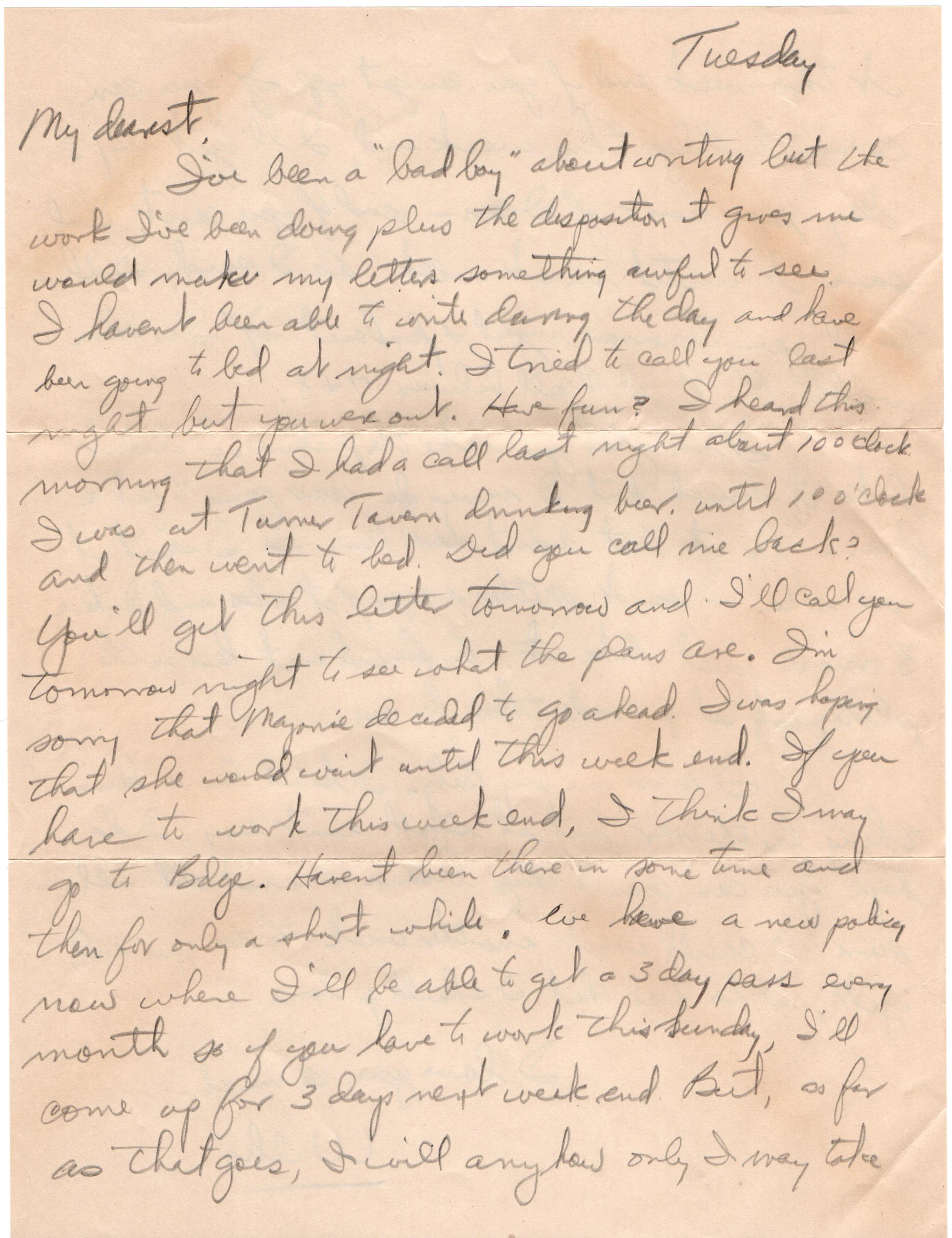 May 16, 1944: Front of letter