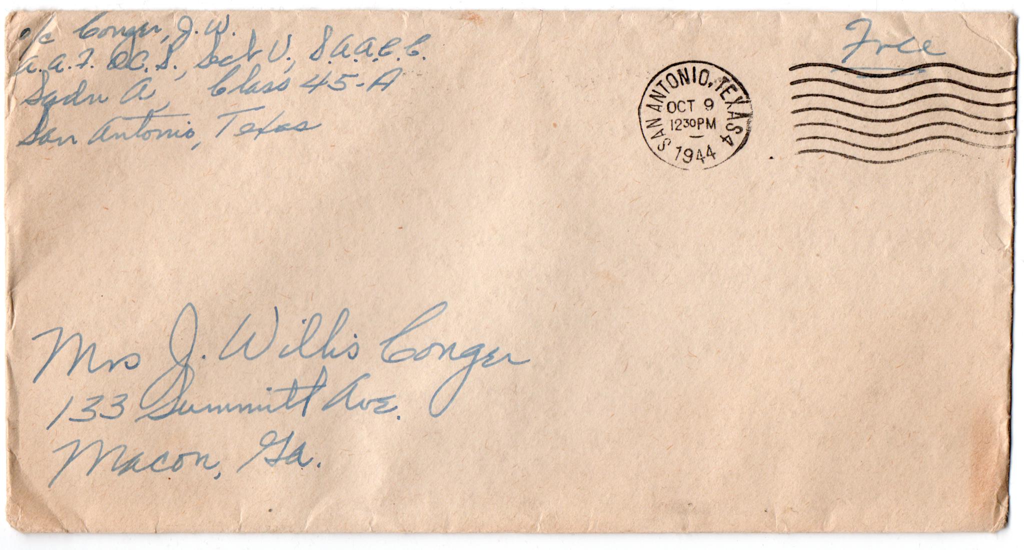 Letter dated October 9, 1944