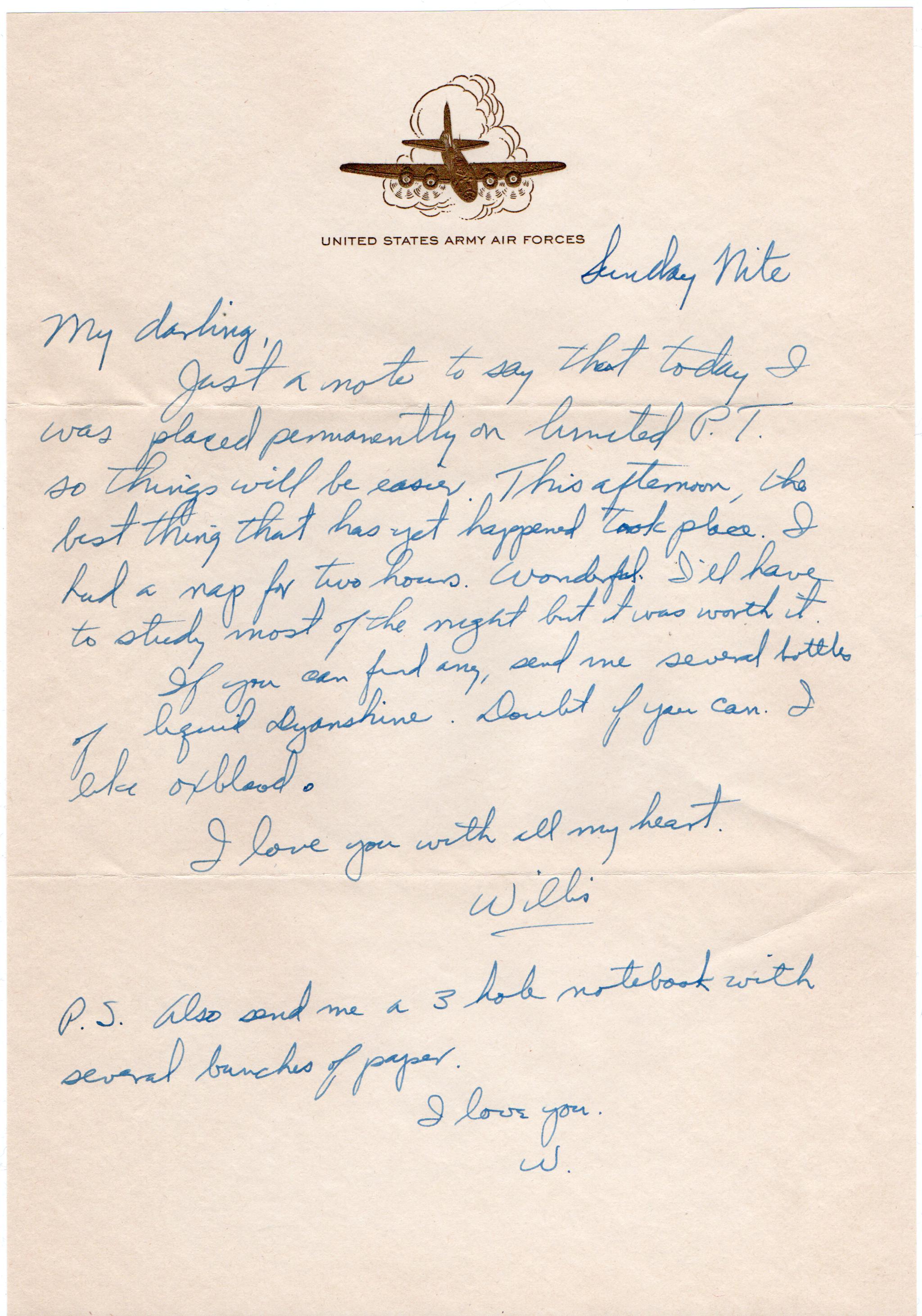 October 23, 1944: Front of letter