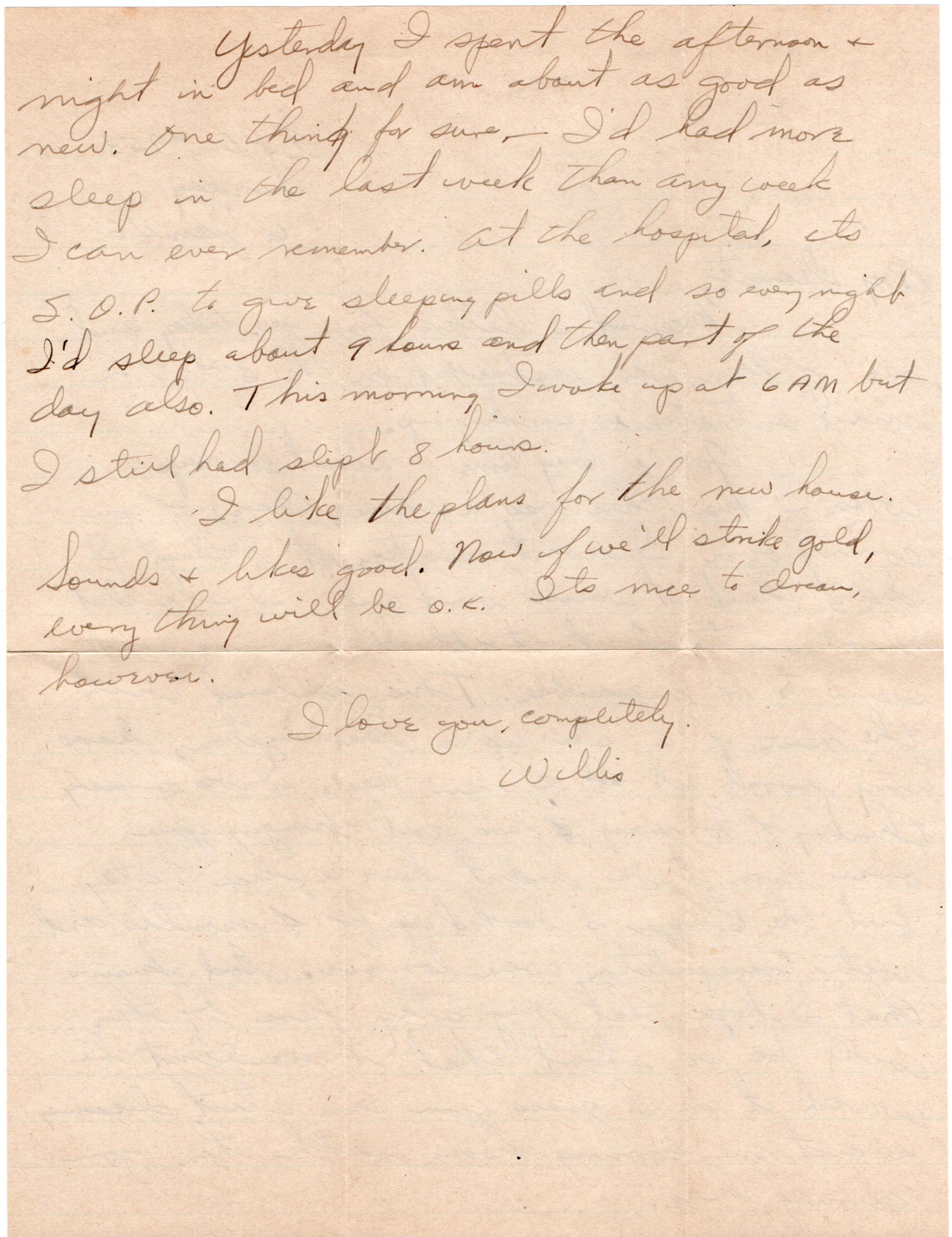 January 6, 1946: Back of letter