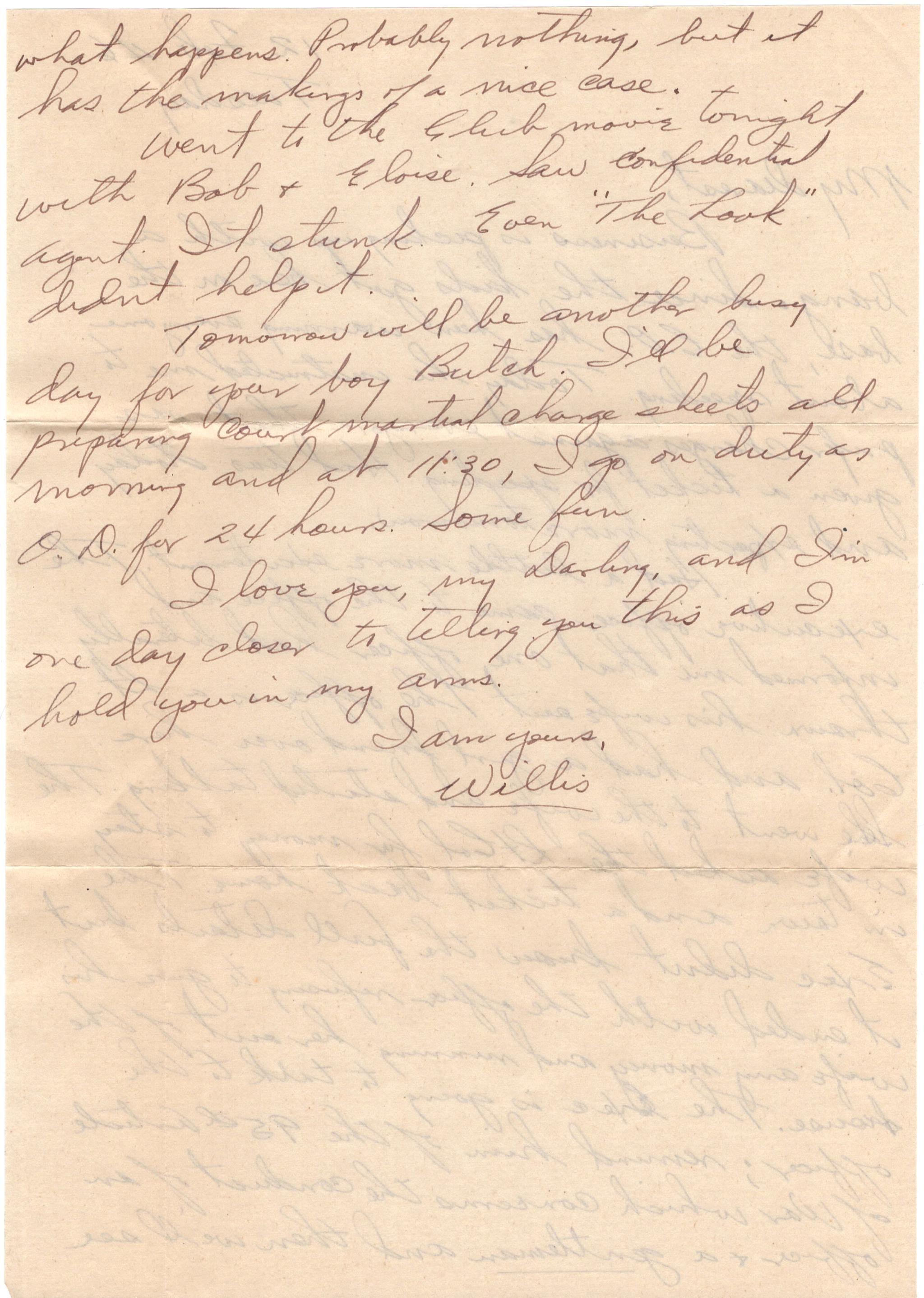 February 12, 1946: Back of letter