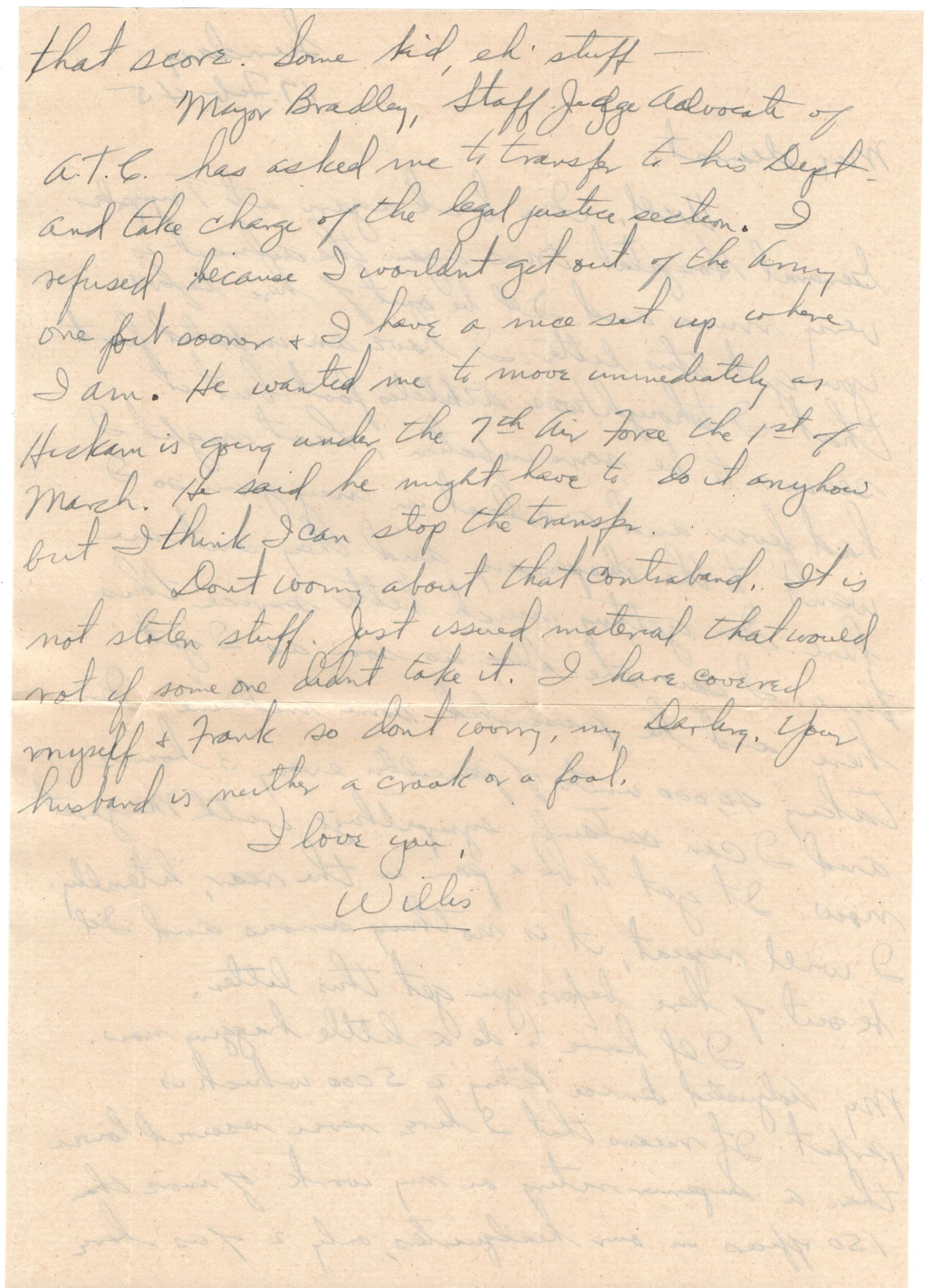 February 17, 1946: Back of letter