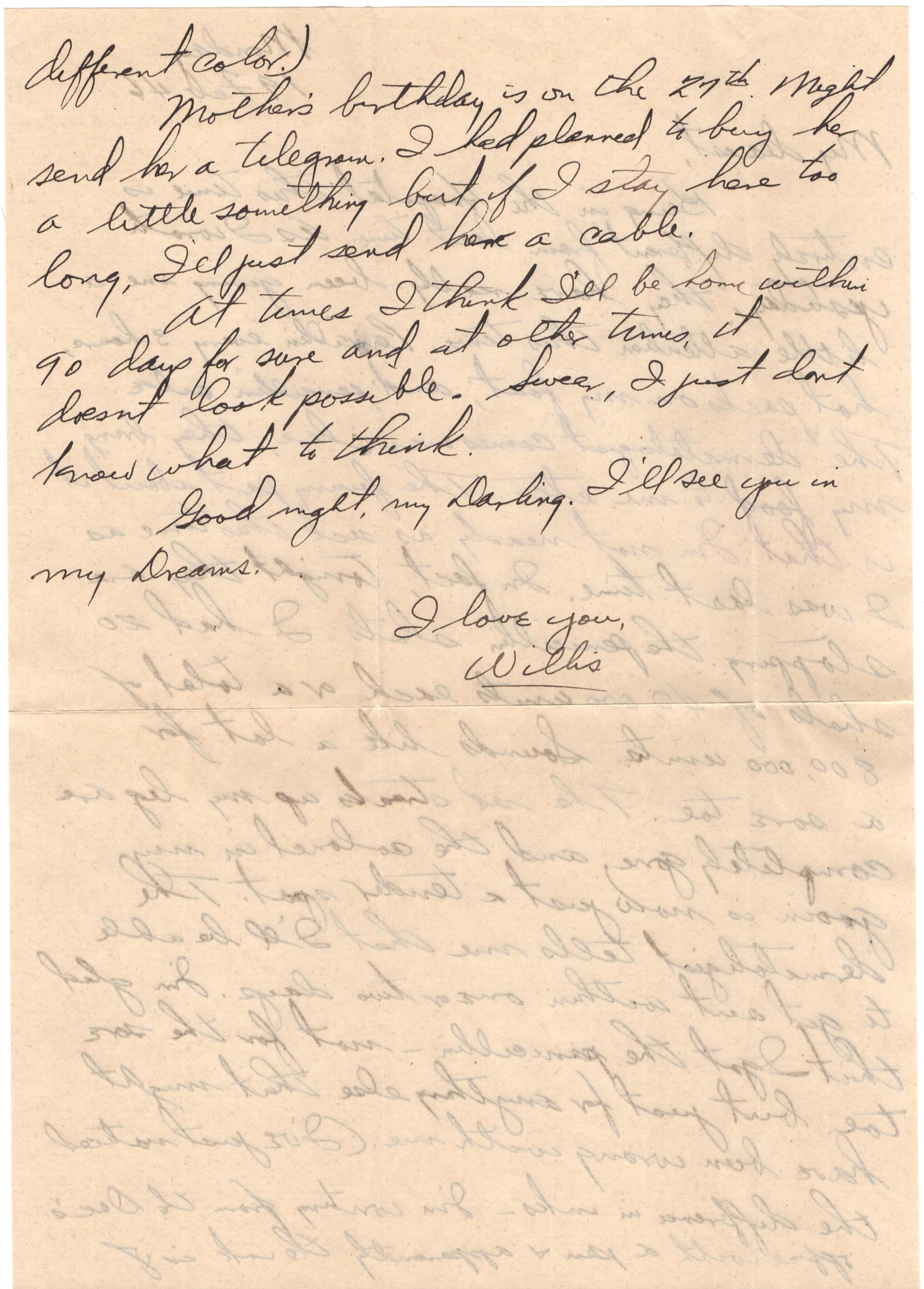 February 19, 1946: Back of letter