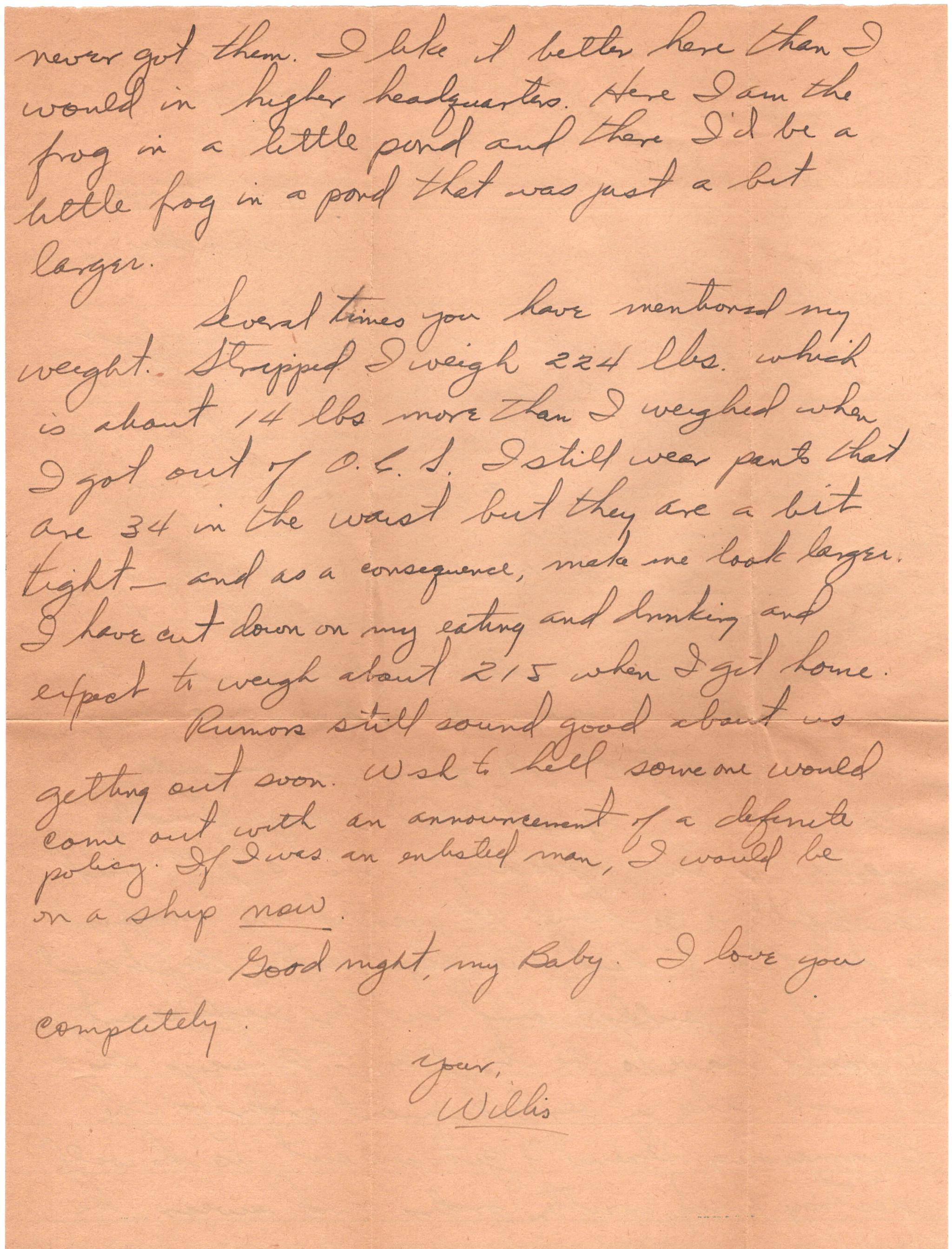 February 24, 1946: Back of letter