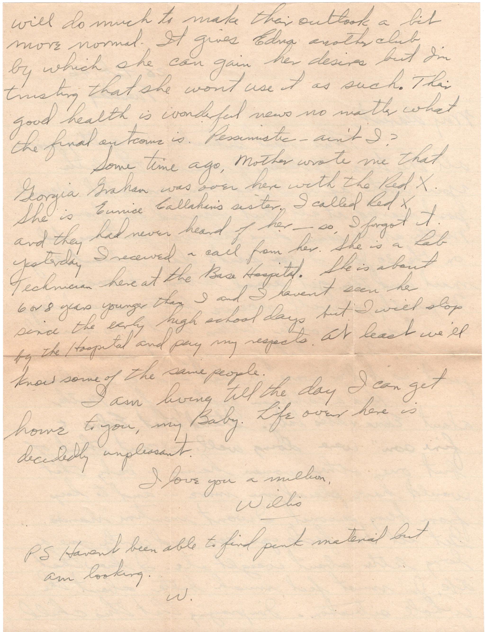 February 26, 1946: Back of letter