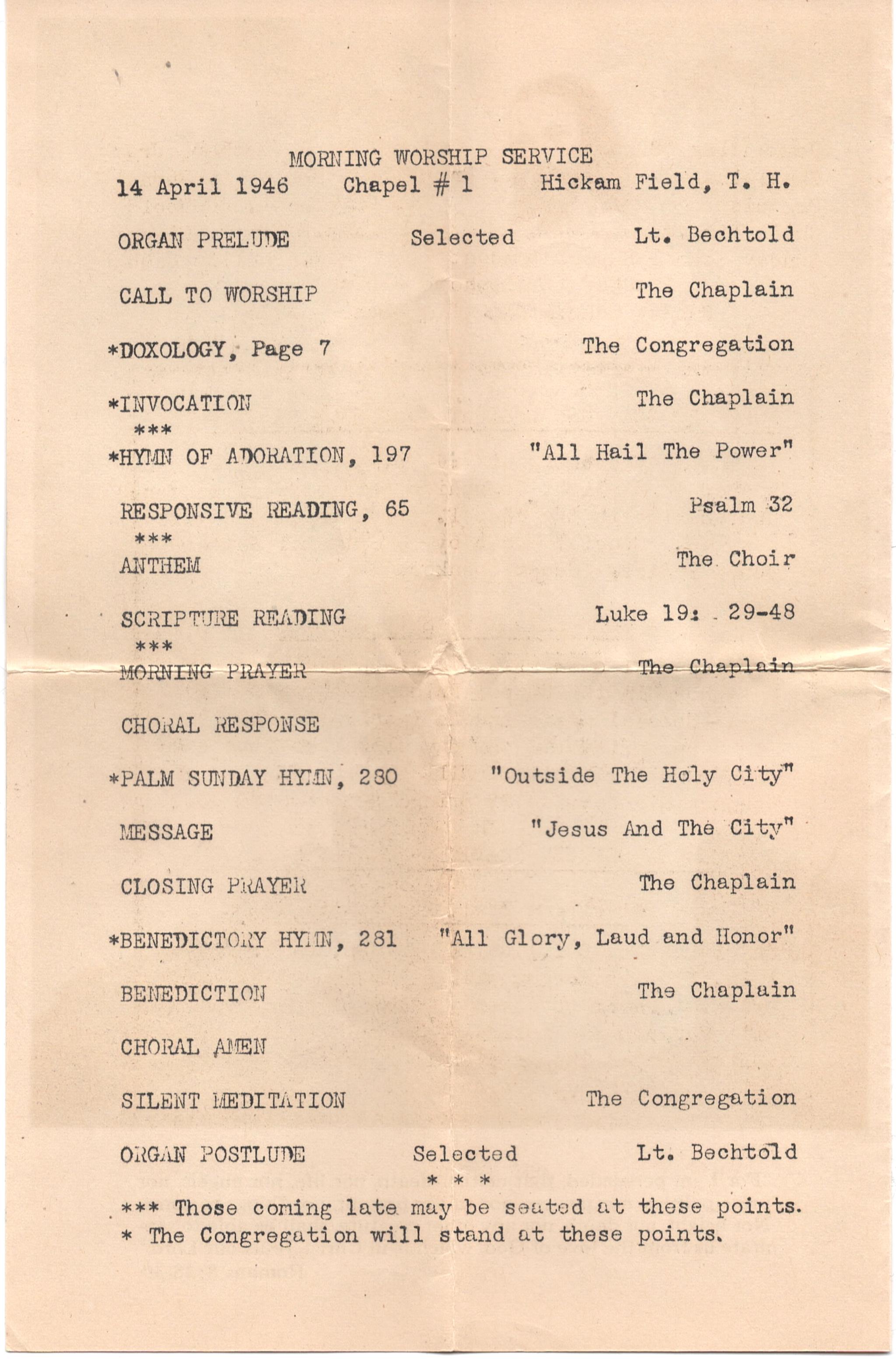 April 14, 1946: Back of page 3